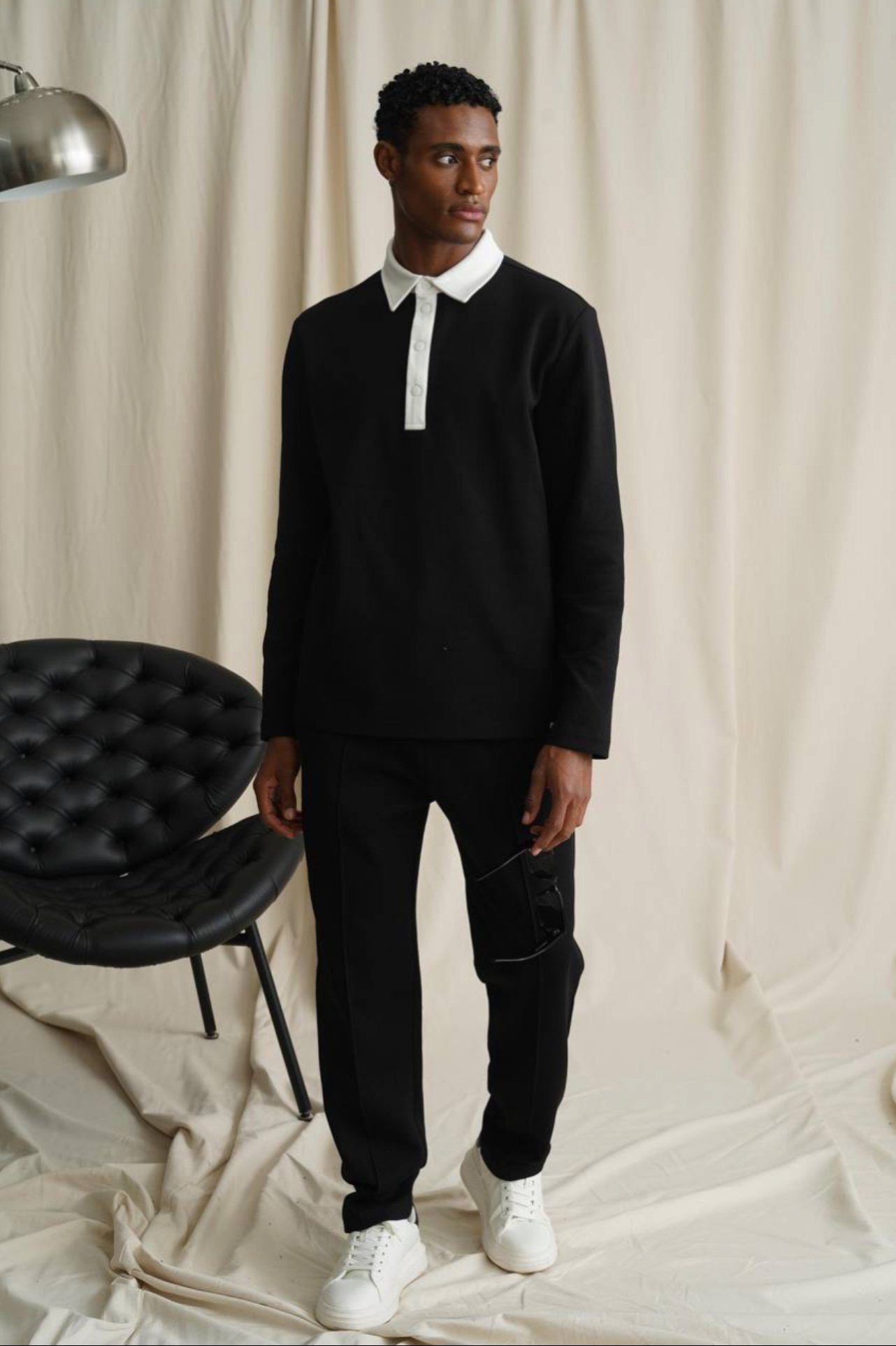 Denim Distriqt Jogginganzug Herren Kombi-Set 2 Teiler Trainingsanzug mit Po günstig online kaufen