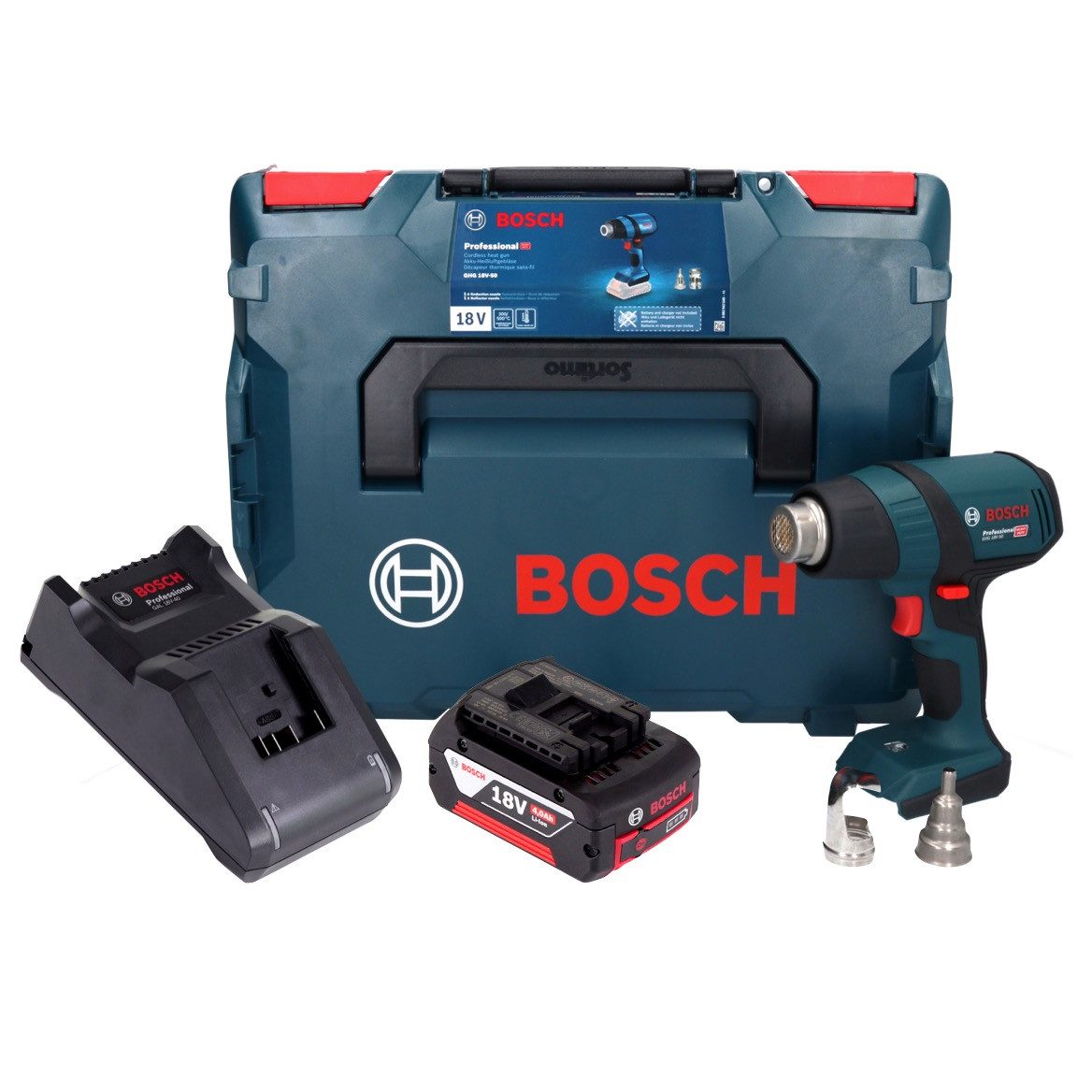 Bosch Professional Akku-Heißluftgebläse GHG 18V-50 Professional Akku Heissluftgebläse 18 V 300° C / 500° C