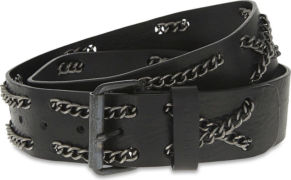 Diesel Gürtel 2er Set – Y2K Accessoires Mit Ovaler D-Schnalle, Schwarz & Weiß, Für Alltag, Party & Büro