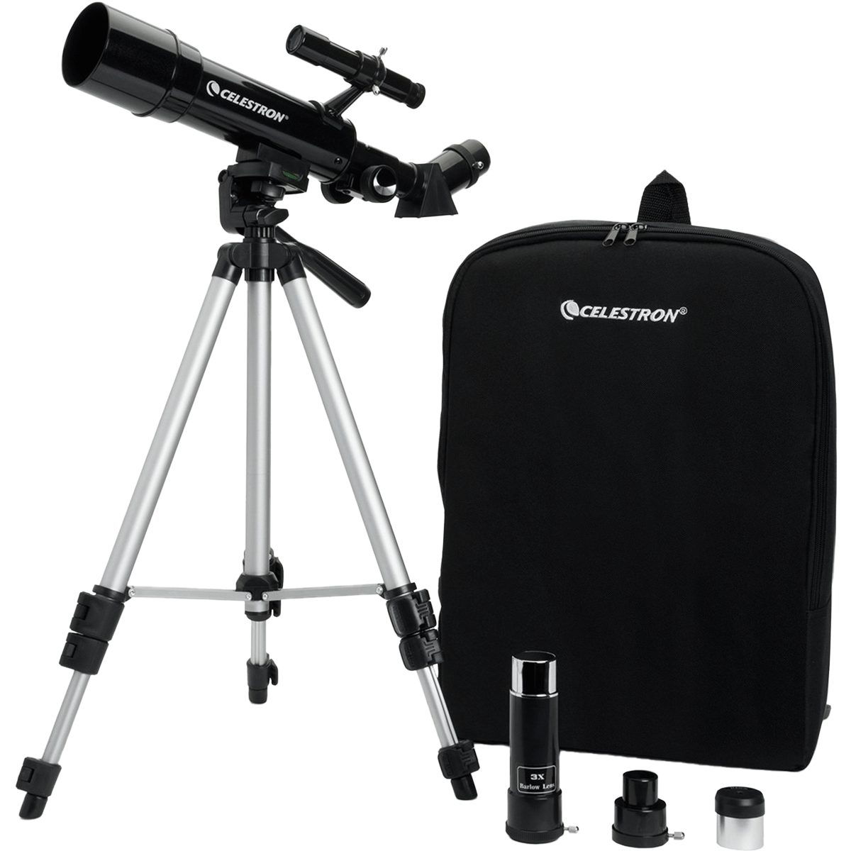 Celestron Celestron 21038 Travel Scope 50 tragbares Refraktor-Teleskop mit Ru Fernrohr