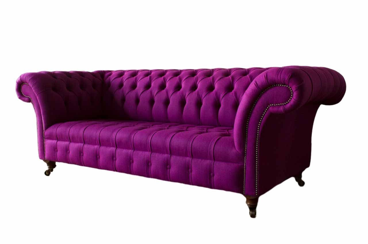 JVmoebel Chesterfield-Sofa, Wohnzimmer Sofas Sofa Klassisch Dreisitzer Couch Chesterfield