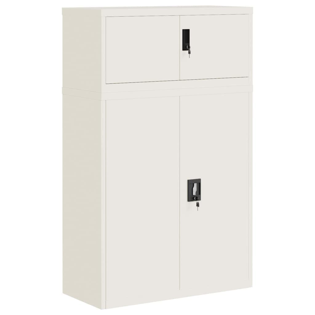 Aktenschrank 90 x 40 x 145 cm Aktenschrank Büroschrank Home Office Ablage Büro Weiß