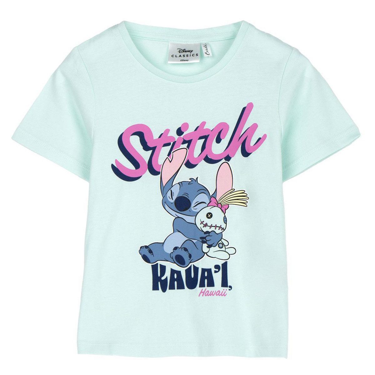 Lilo & Stitch T-Shirt - Kurzarmshirt Kinder Baumwollshirt Freizeit Sommer Kleidung (1-tlg)