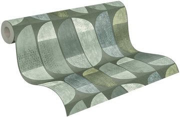 A.S. Création Vliestapete Geo Nordic, strukturiert, mehrfarbig, Moderne Tapete Geometrisch