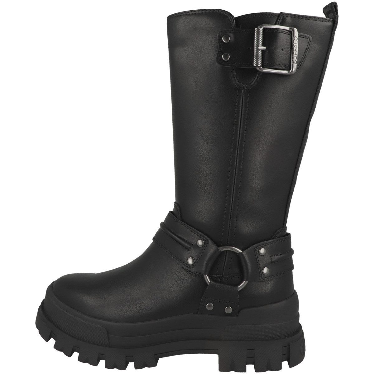 Buffalo Aspha Biker Damen Winterboots Stiefeletten, Stiefel, Winterstiefel, Winterboots, Schneestiefel