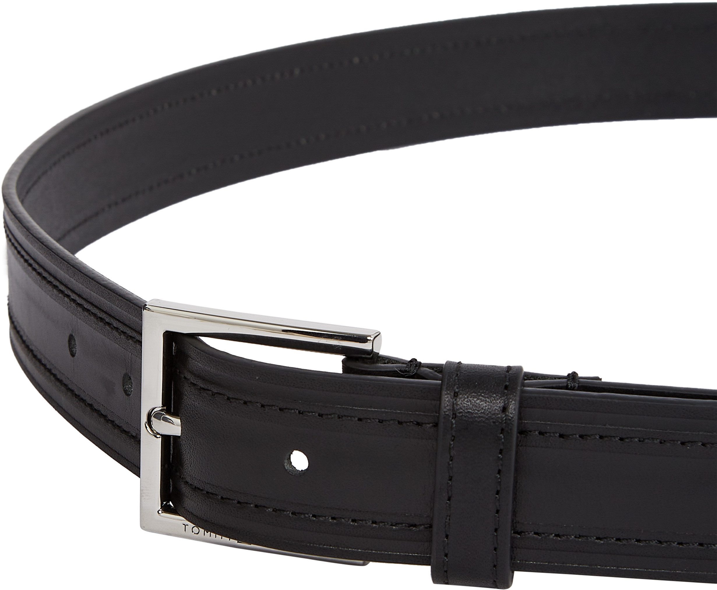 Tommy Hilfiger Ledergürtel HUDSON EMBOSS LEATHER 3.0 cm breit Größenverstellbar