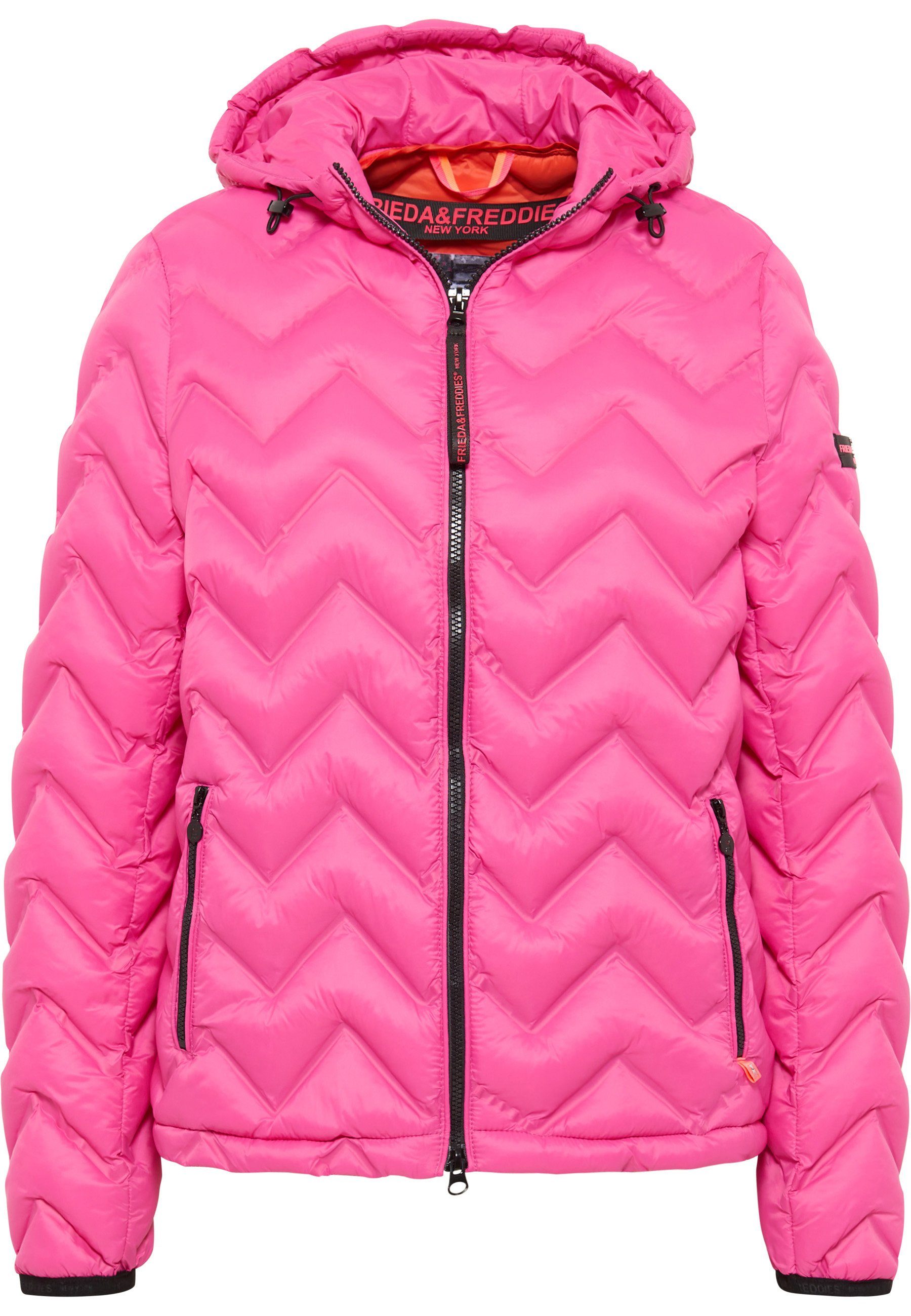 Frieda & Freddies NY Mailynn Jacket, Thermolite pink mit Steppjacke Reißverschluss