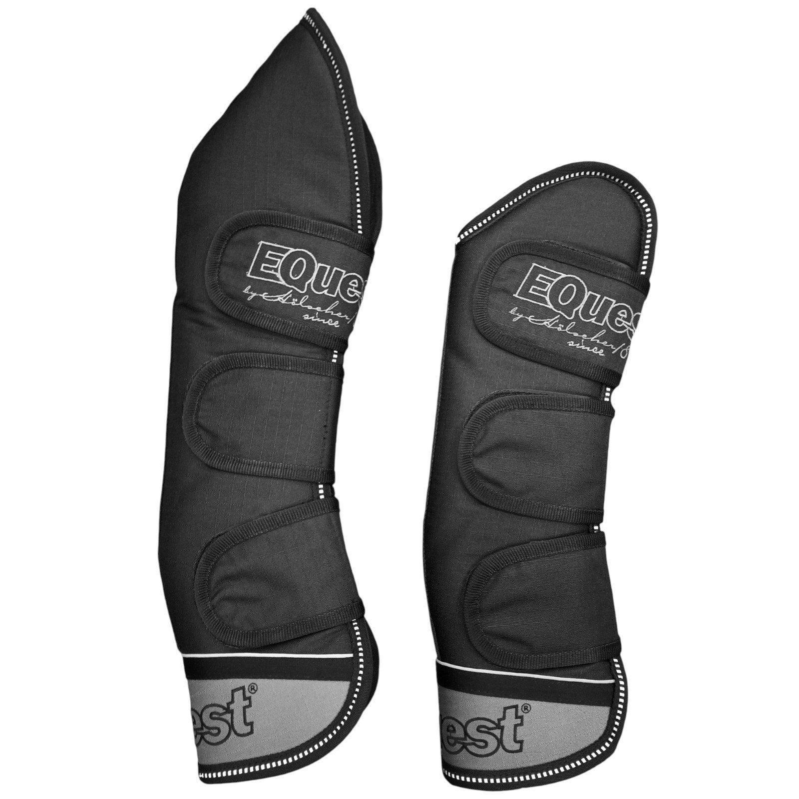 EQuest Transportgamaschen Transportgamasche für Pferde, 4er Set, Schwarz, L Warmblut