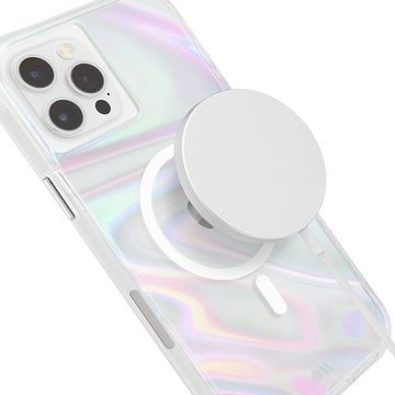 Case-Mate Handyhülle Soap Bubble MagSafe Case 17,0 cm (6,7 Zoll), Apple iPhone 12 Pro Max [Schimmernde Schutzhülle, Wireless Charging (Qi) kompatibel, MagSafe optimiert, Antimikrobielle Oberfläche, Fallschutz bis zu 3 m]