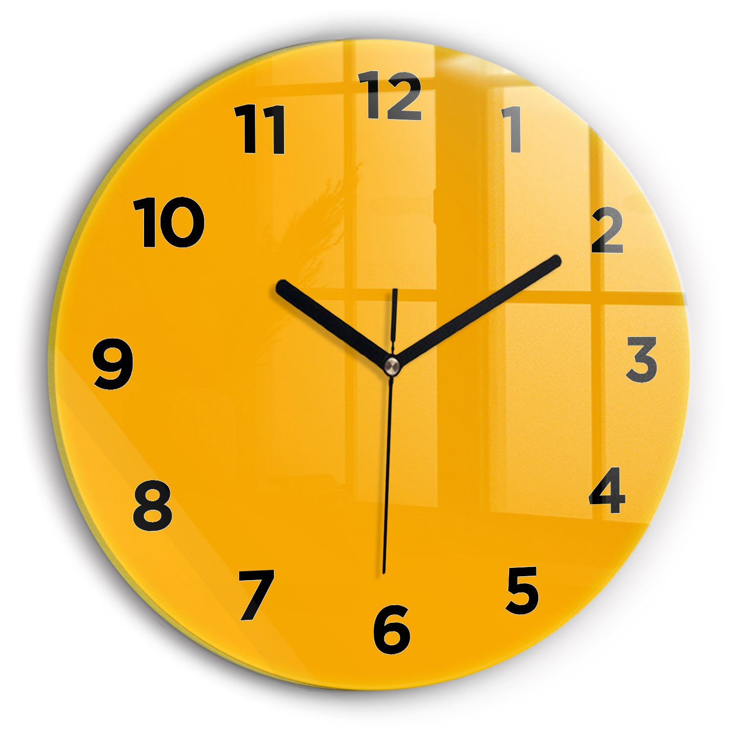 Tulup Wanduhr Glasrunde Uhr Moderne Glaswanduhr günstig online kaufen