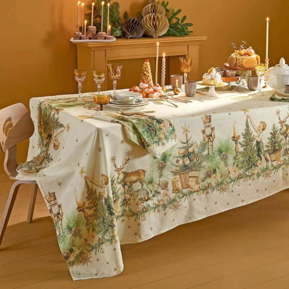 Garnier Thiebaut Stoffserviette Noel vintage Dore 45 x 45 cm