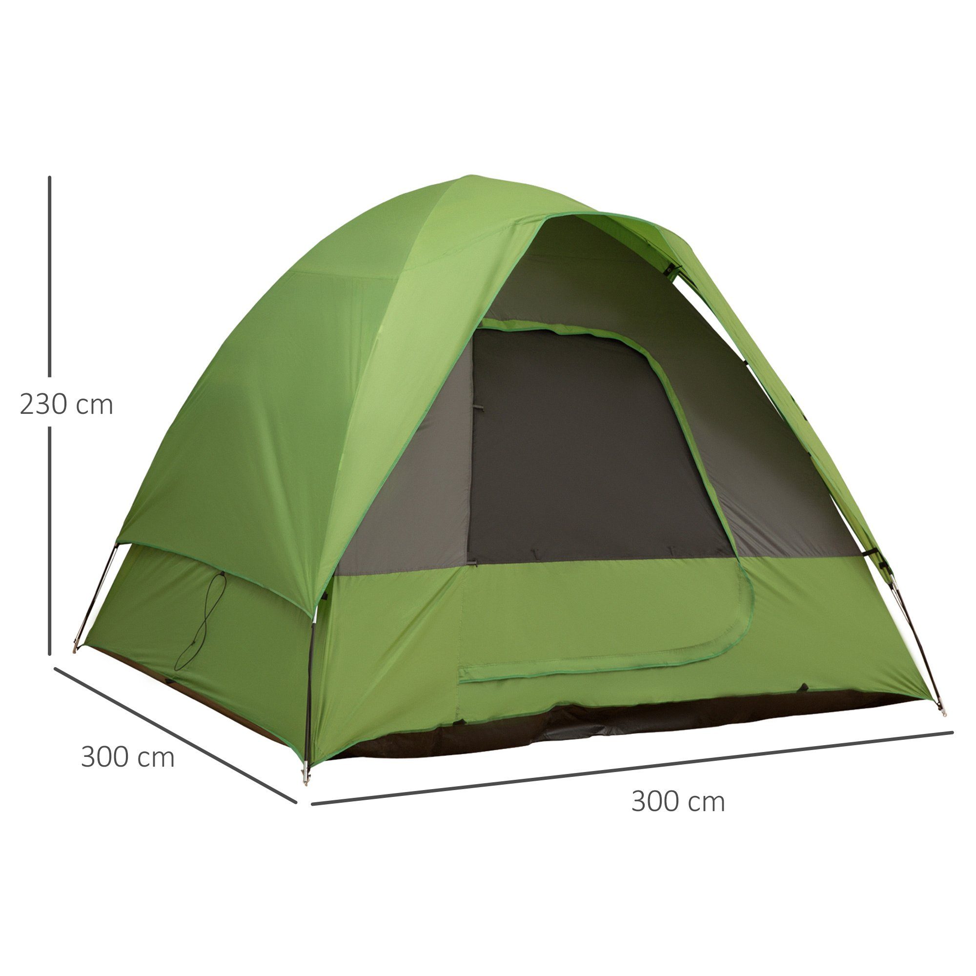 Outsunny Gruppenzelt Campingzelt für 4-5 Personen