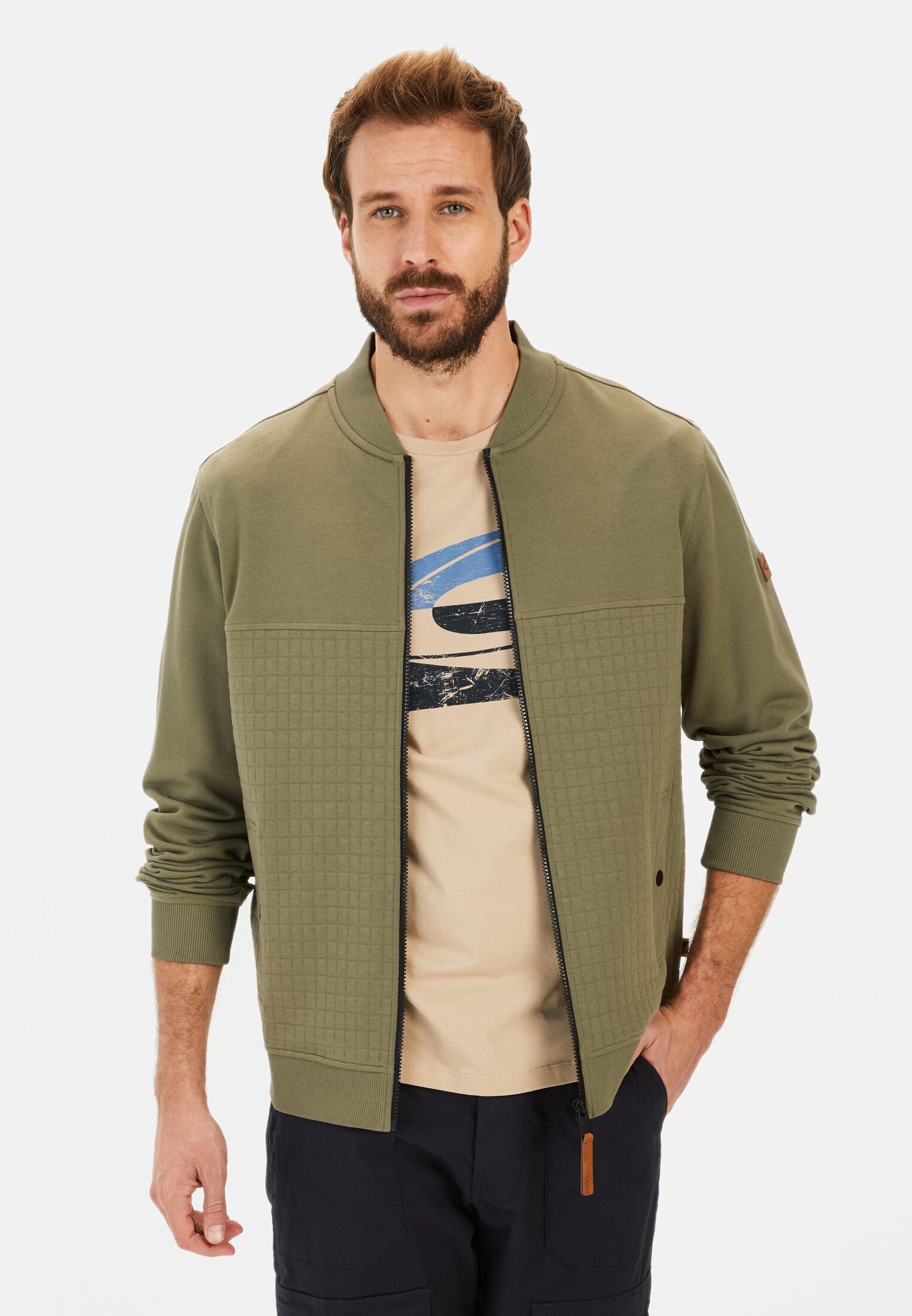 Sweatjacke mit Stehkragen
