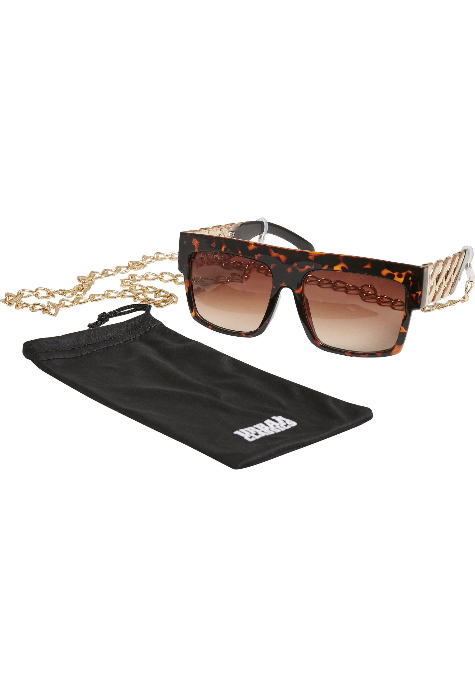 URBAN CLASSICS Sonnenbrille Urban Classics Unisex Sunglasses Zakynthos with Chain