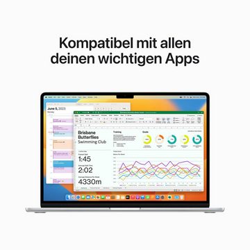 Apple MacBook Air Notebook (38,91 cm/15,3 Zoll, Apple M2 M2, 10-Core GPU, 512 GB SSD)