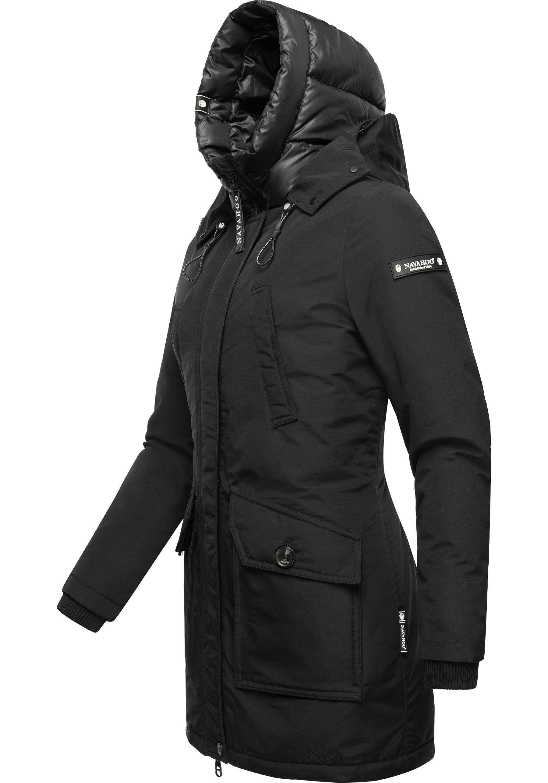 Navahoo Winterjacke Blizzardstorm Warm gefütterter Wintermantel mit Kapuze – Bild 5 von 5