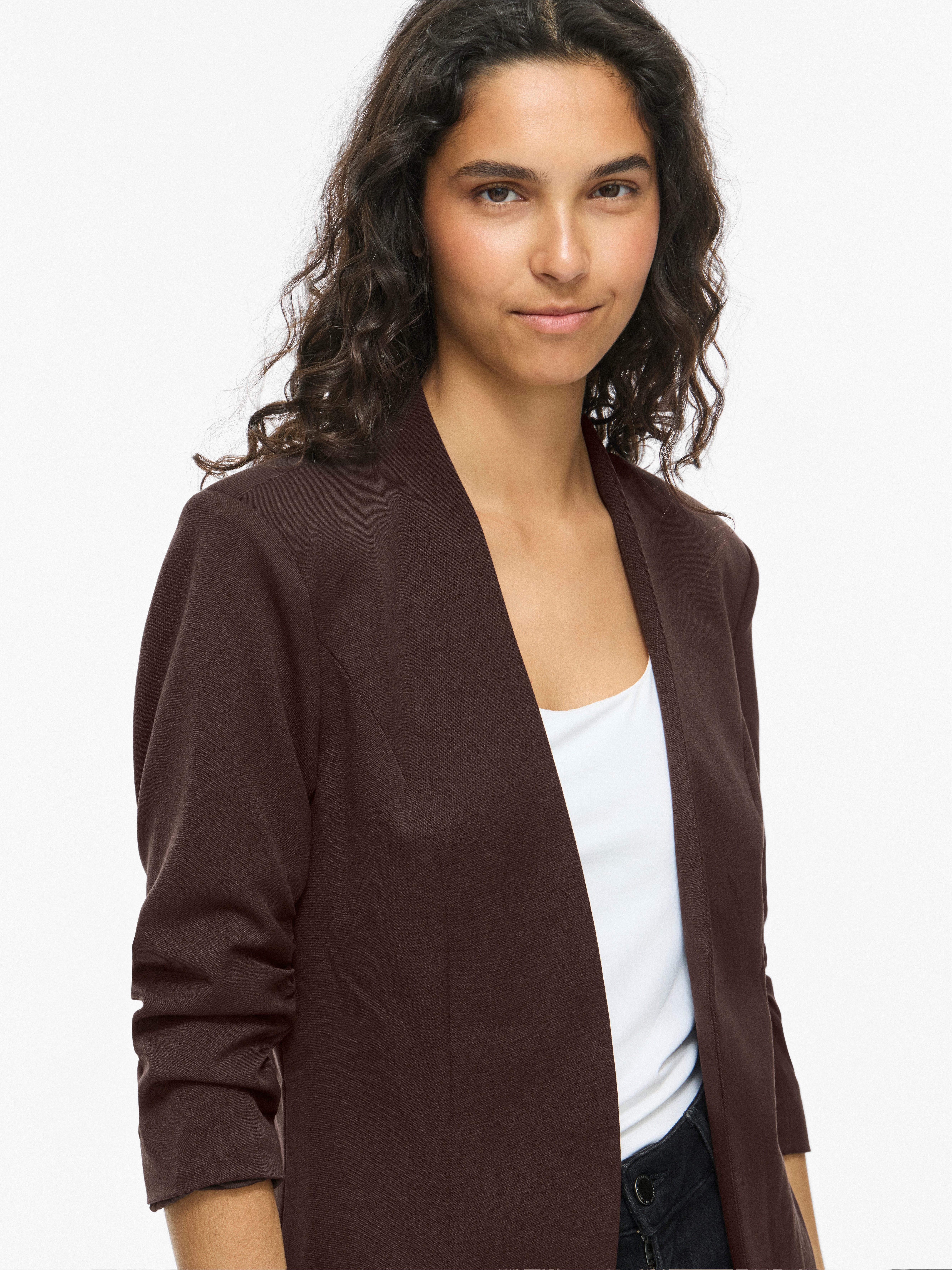 Vila Kurzblazer VIHER NEW 3/4 BLAZER -NOOS Materialmix, regular fit