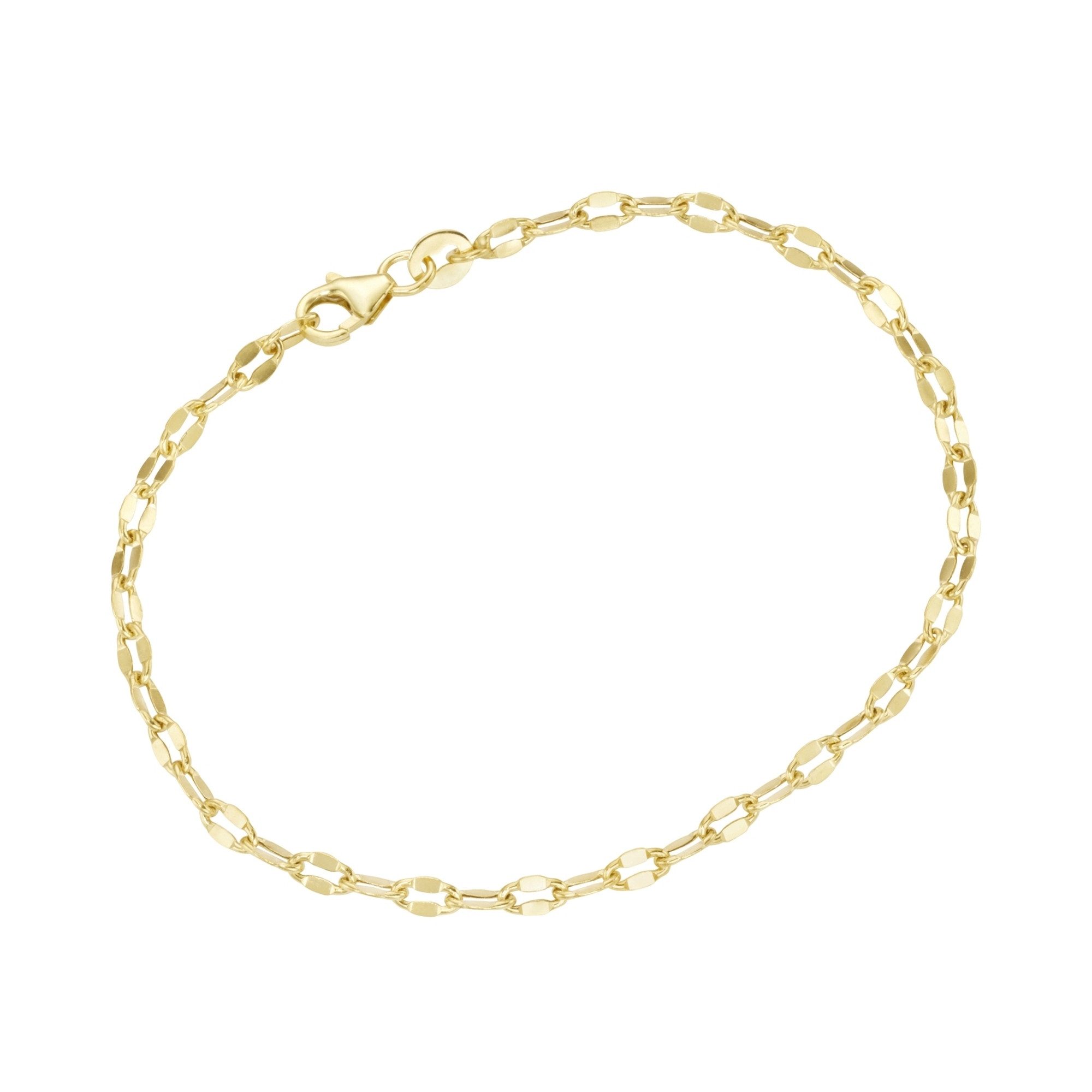 Luigi Merano Armband fantasieförmig mit diamantierten Gliedern, Gold 375