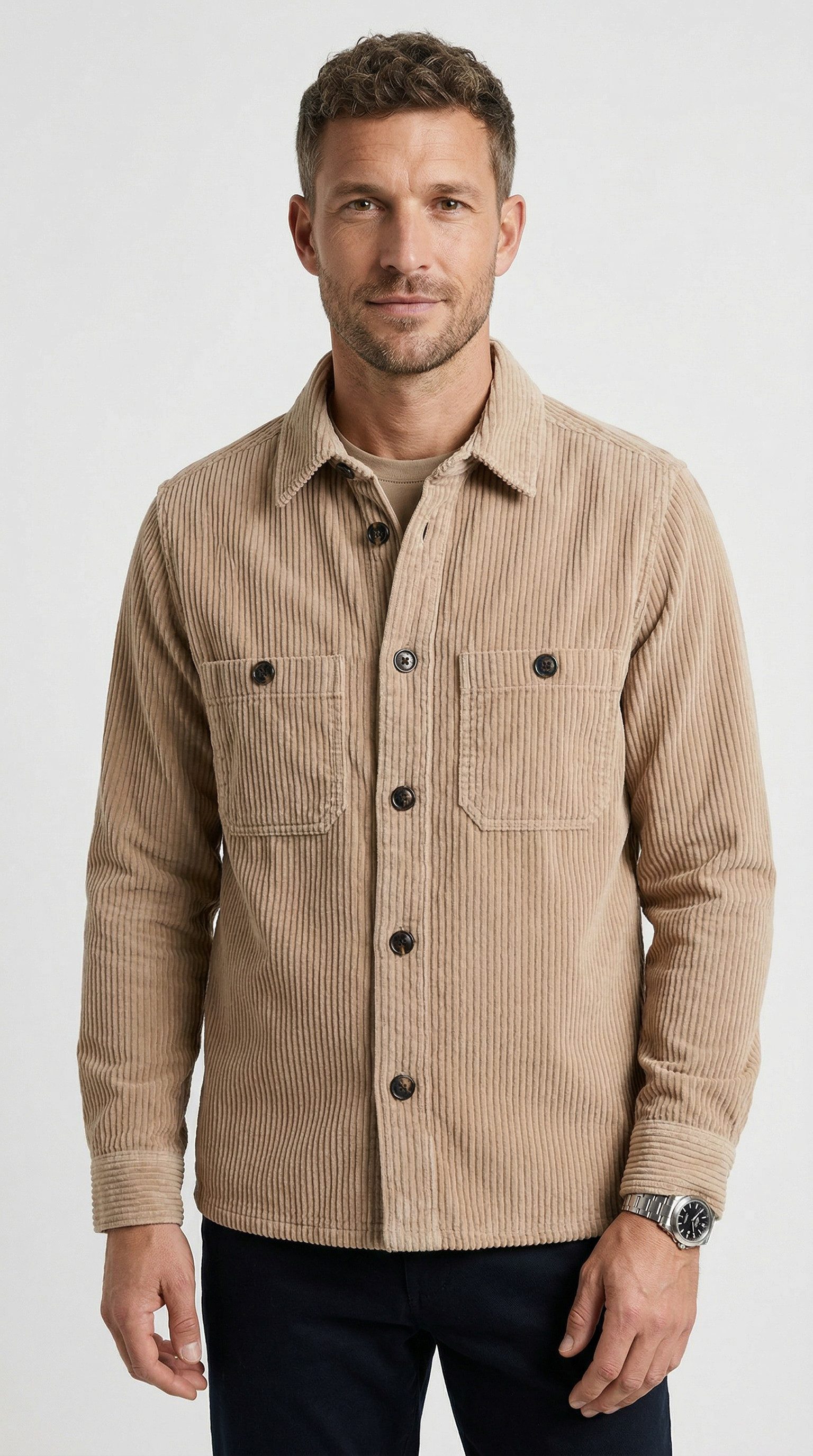 OLYMP Hemdjacke Die perfekte Kombination aus Hemd und Jacke für jeden Anlass, aus Cord