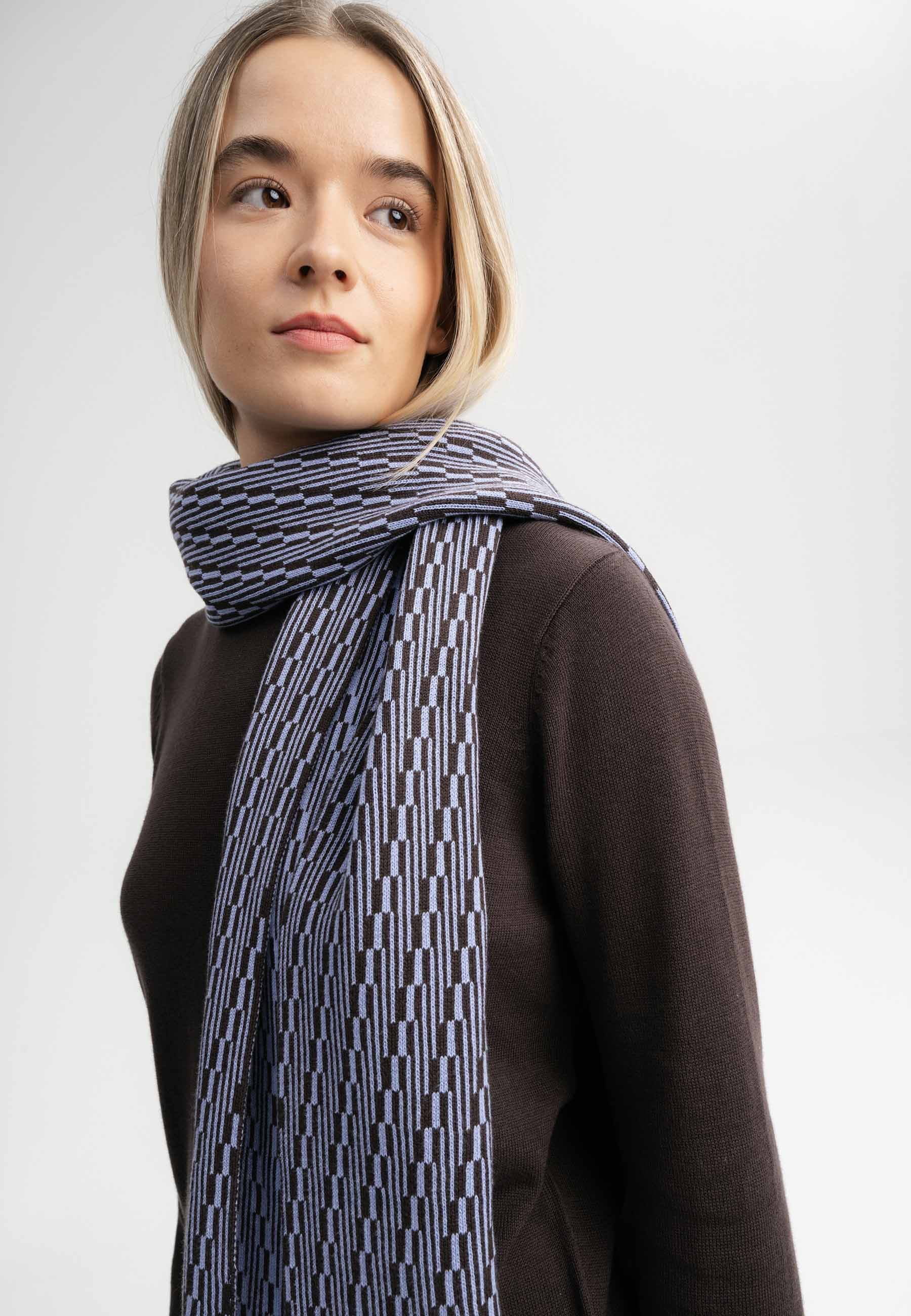 MELA Schal Unisex Jacquard Rippstrick Schal günstig online kaufen
