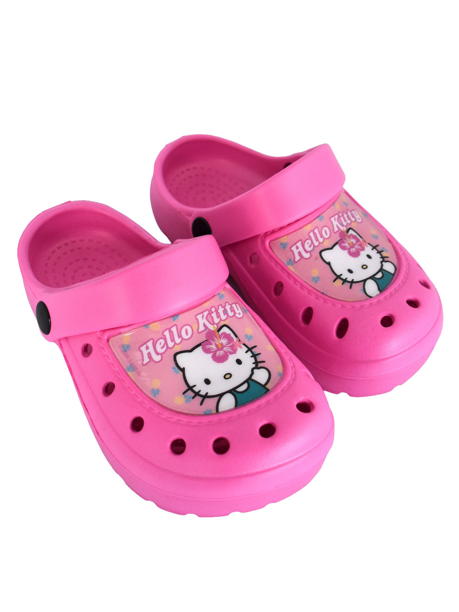United Labels® Hello Kitty Clogs Sandalen Pantoletten Hausschuhe Gartenschuhe Badesandale