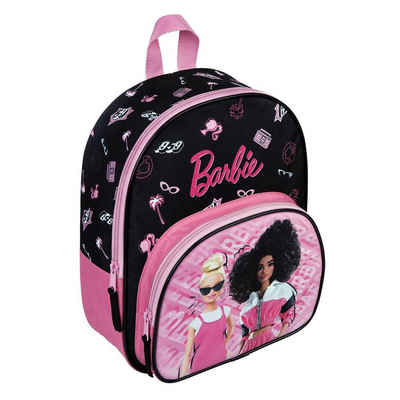 Barbie Kinderrucksack Kinder-Garten Rucksack Rosa mit Vortasche Barbie 31 x 26 x 10 cm