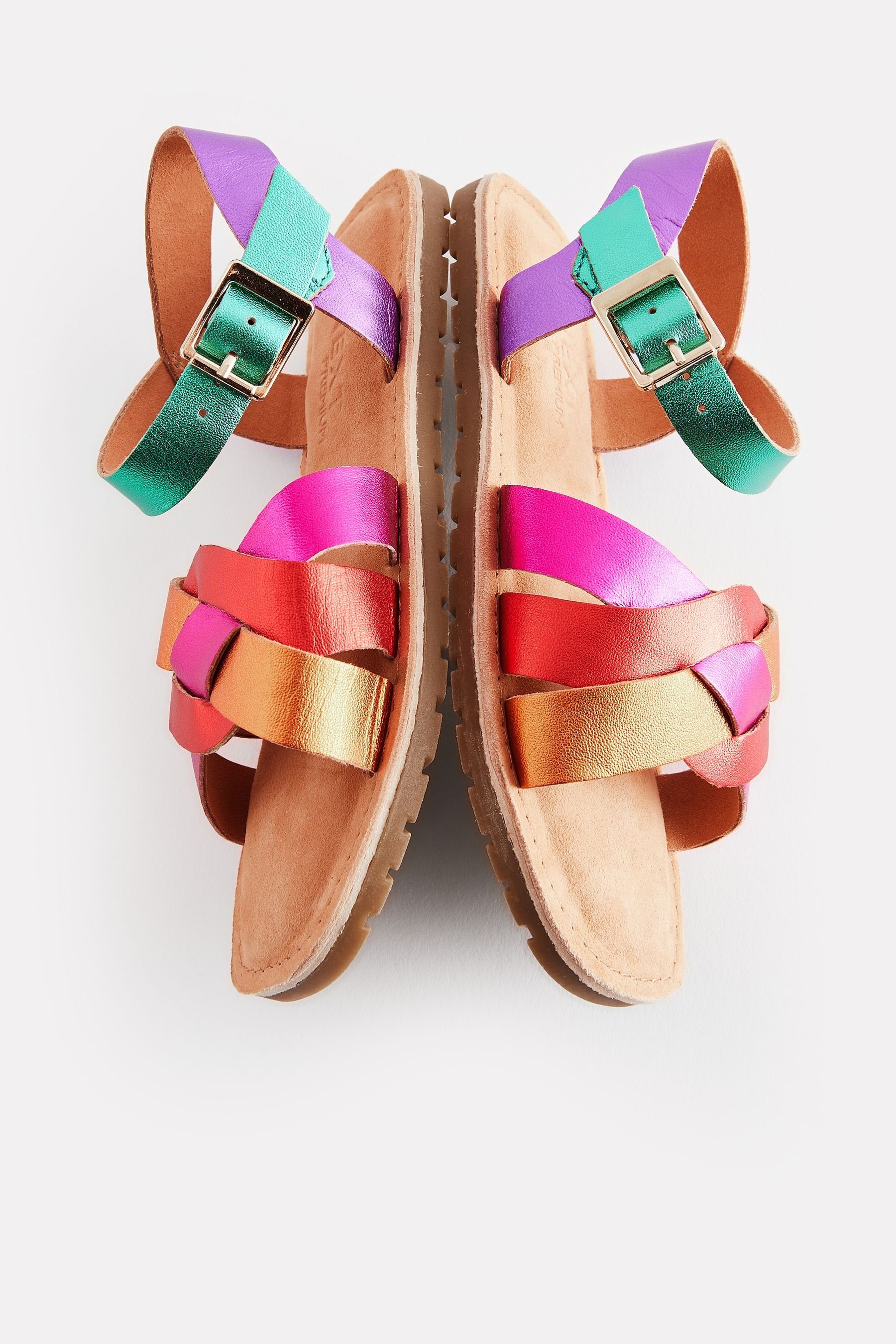 Next Ledersandalen im Webdesign Sandale (1-tlg)