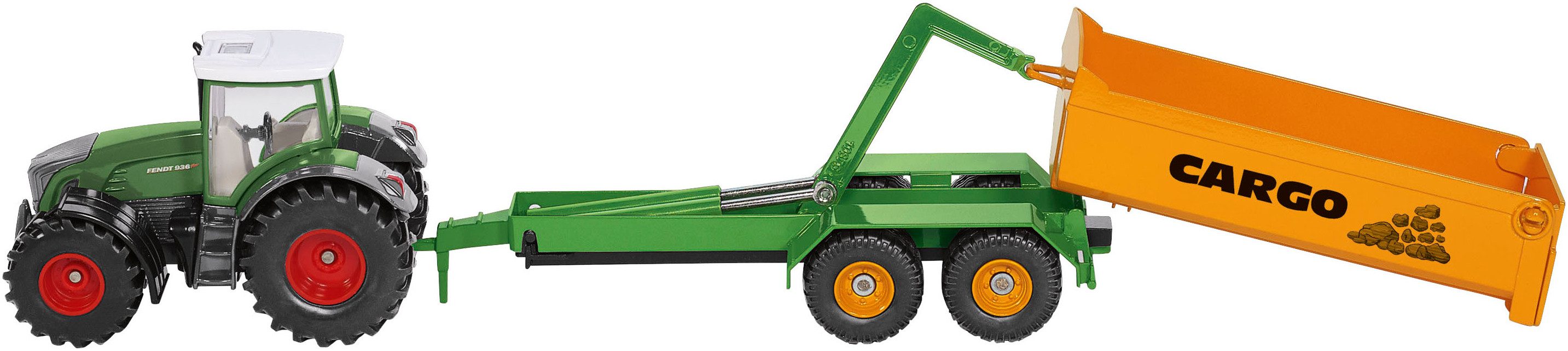 Siku Spielzeug-Traktor SIKU Farmer, Fendt m. Hakenliftfahrgestell&Mulde (19 günstig online kaufen