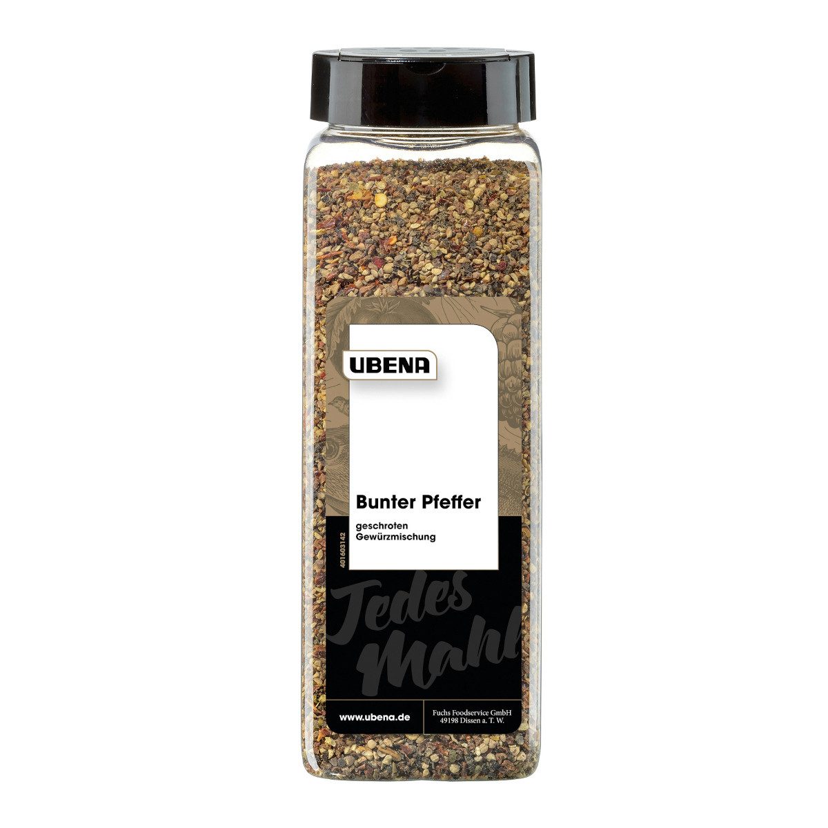 UBENA Gewürz, Ubena Bunter Pfeffer geschroten aromatische Gewürzmischung 500g