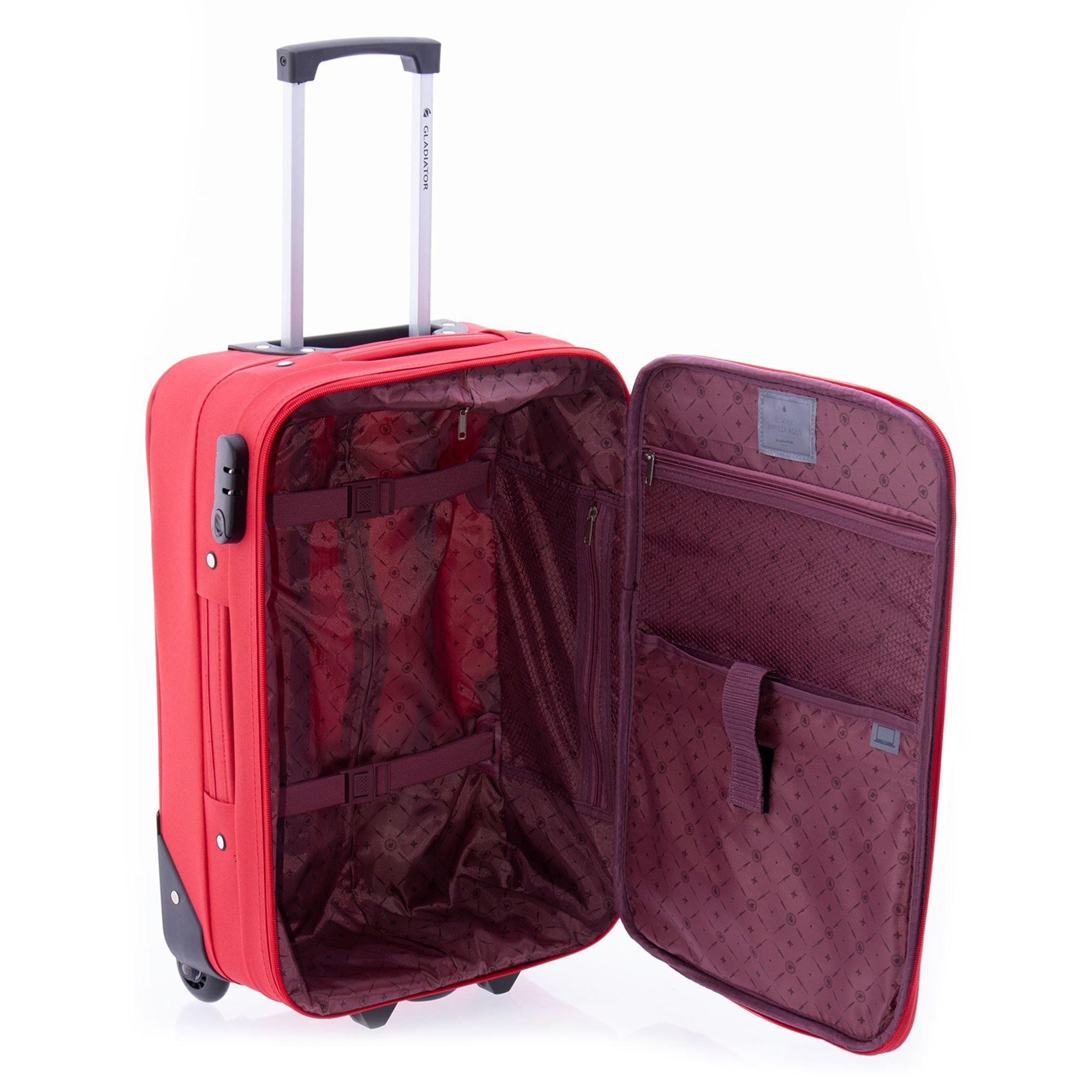 GLADIATOR hand luggage trolley 2100, 2 wheels, polyester
