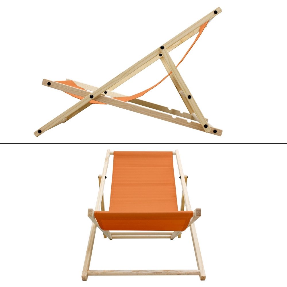 ECD Germany Gartenliege Holz Beachstuhl klappbarer günstig online kaufen