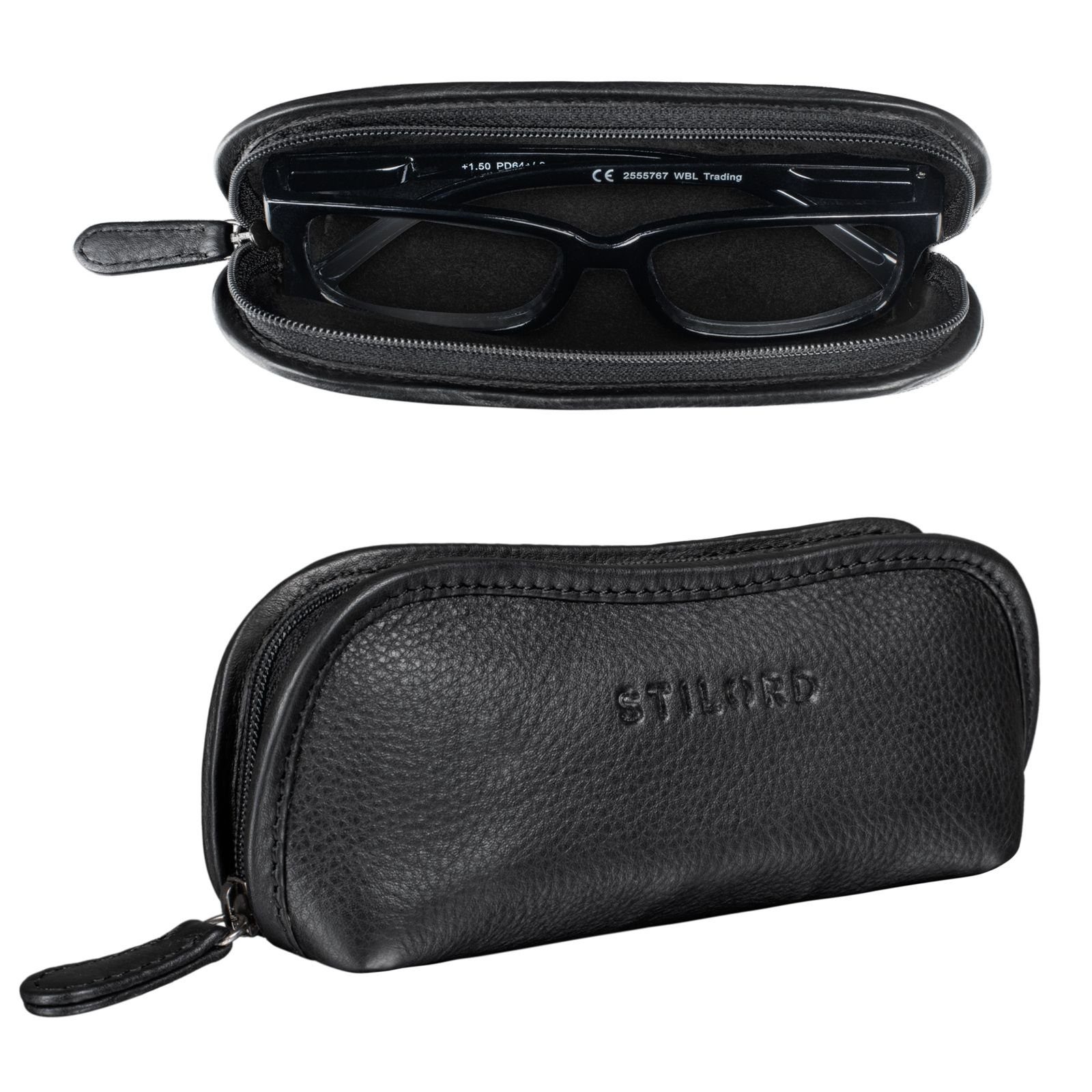 STILORD Etui "Glasgow" Brillenetui Leder
