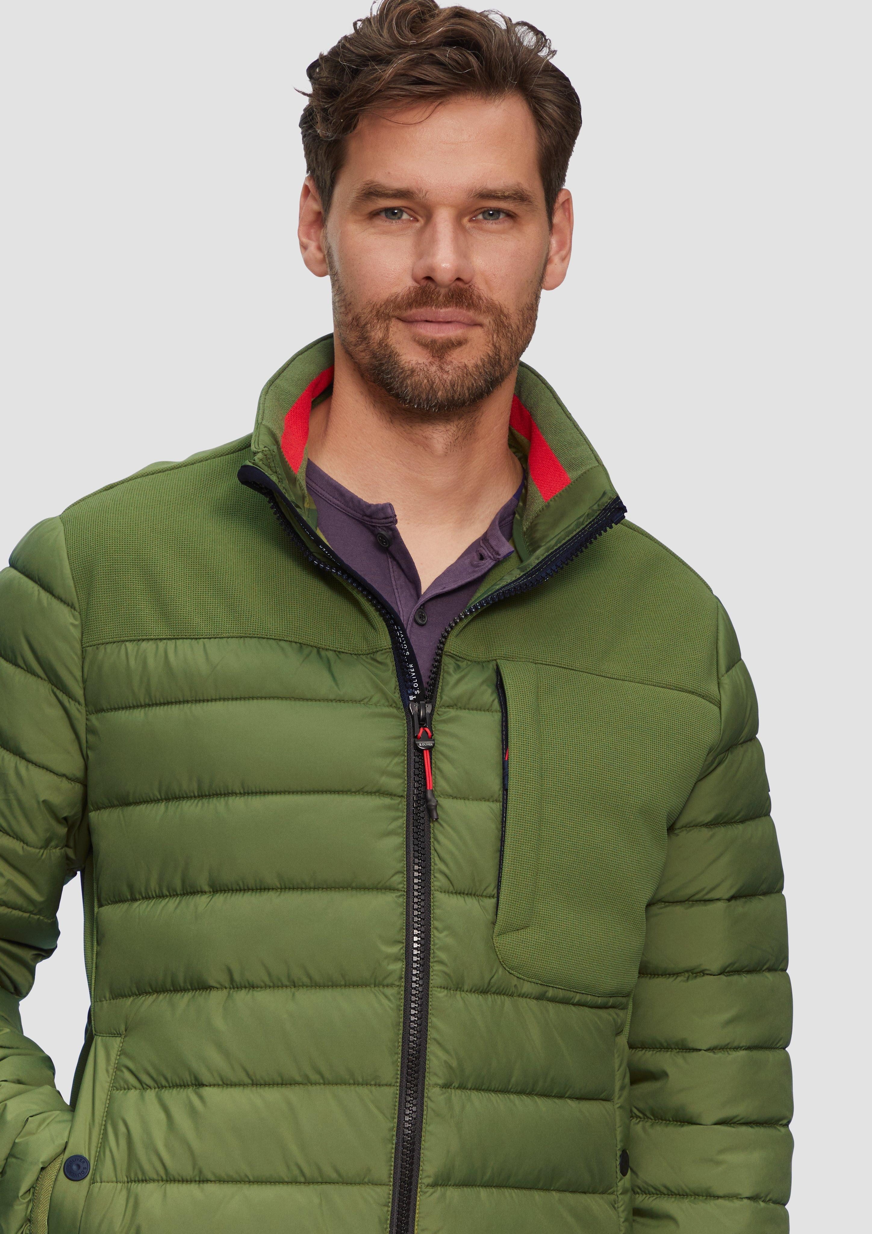 s.Oliver Allwetterjacke Leichte Steppjacke im Materialmix günstig online kaufen