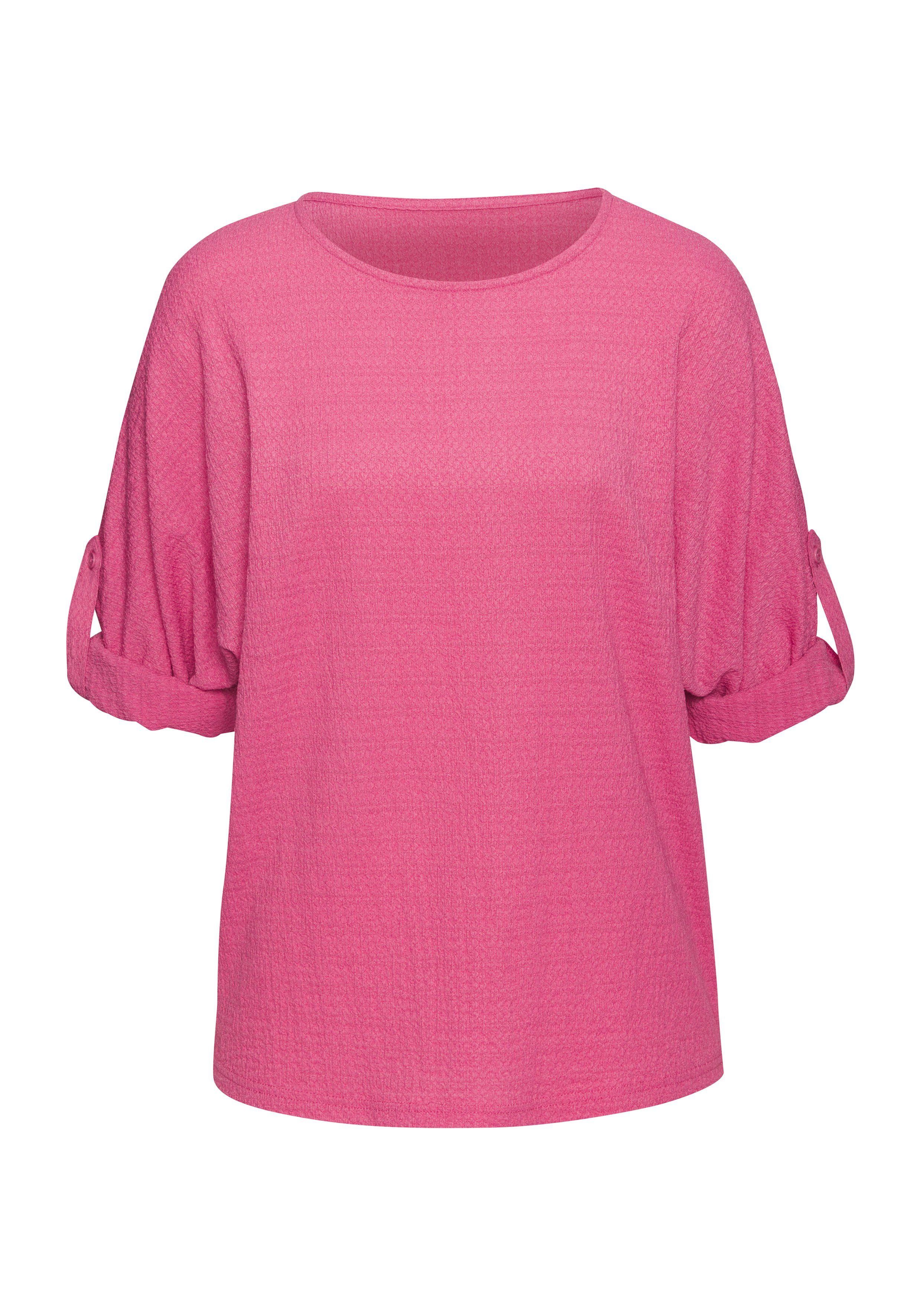 Vivance 2-in-1-Shirt "zum Krempeln", aus bügelfreier Crêpe-Qualität günstig online kaufen