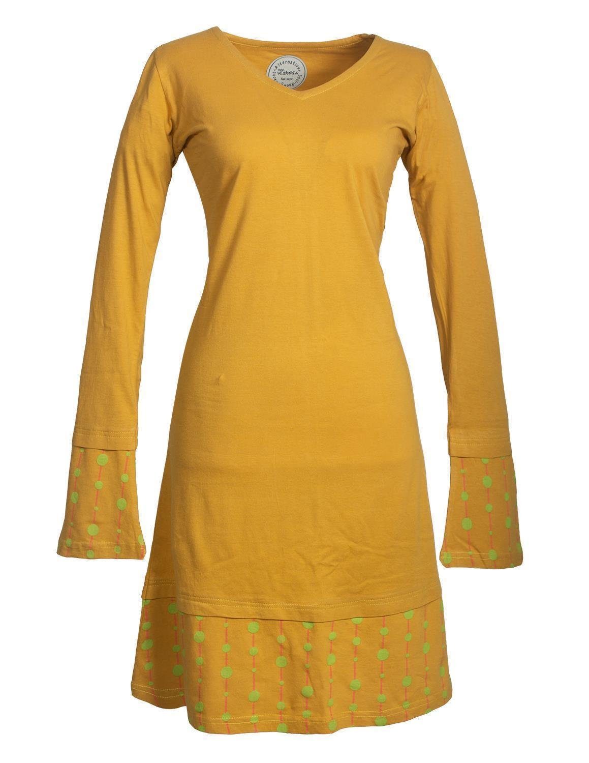 Vishes Jerseykleid Lagenlook Jerseykleid Strickkleid Sweatshirt-Kleid günstig online kaufen