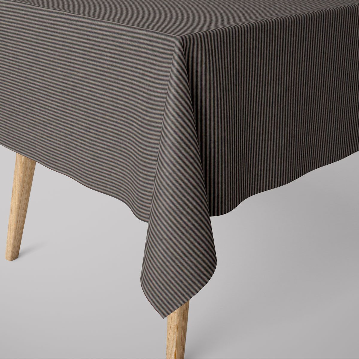 SCHÖNER LEBEN. Tischdecke SCHÖNER LEBEN. Tischdecke Streifen 3mm beige blau verschiedene Größen, handmade
