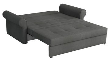 MIRJAN24 Schlafsofa Viva Silver III, 3 Sitzer, mit Schlaffunktion und Bettkasten