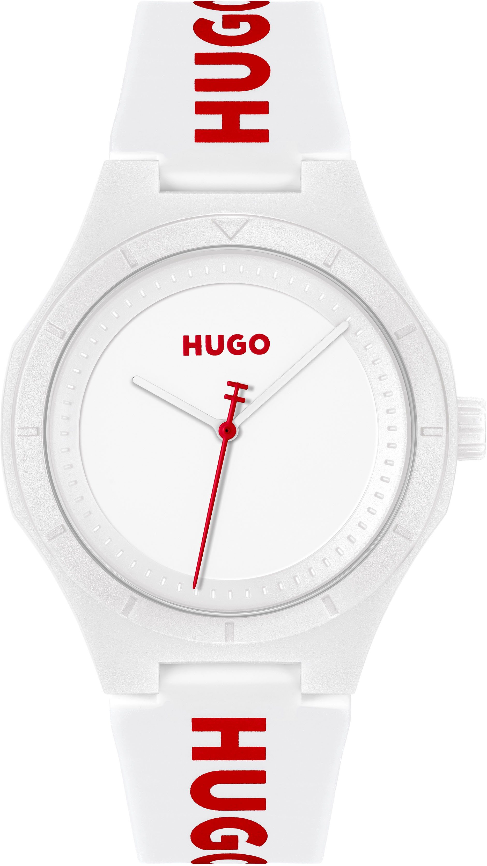 HUGO Quarzuhr #LIT FOR HIM 1530345, Armbanduhr, Herrenuhr, Mineralglas, Sil günstig online kaufen