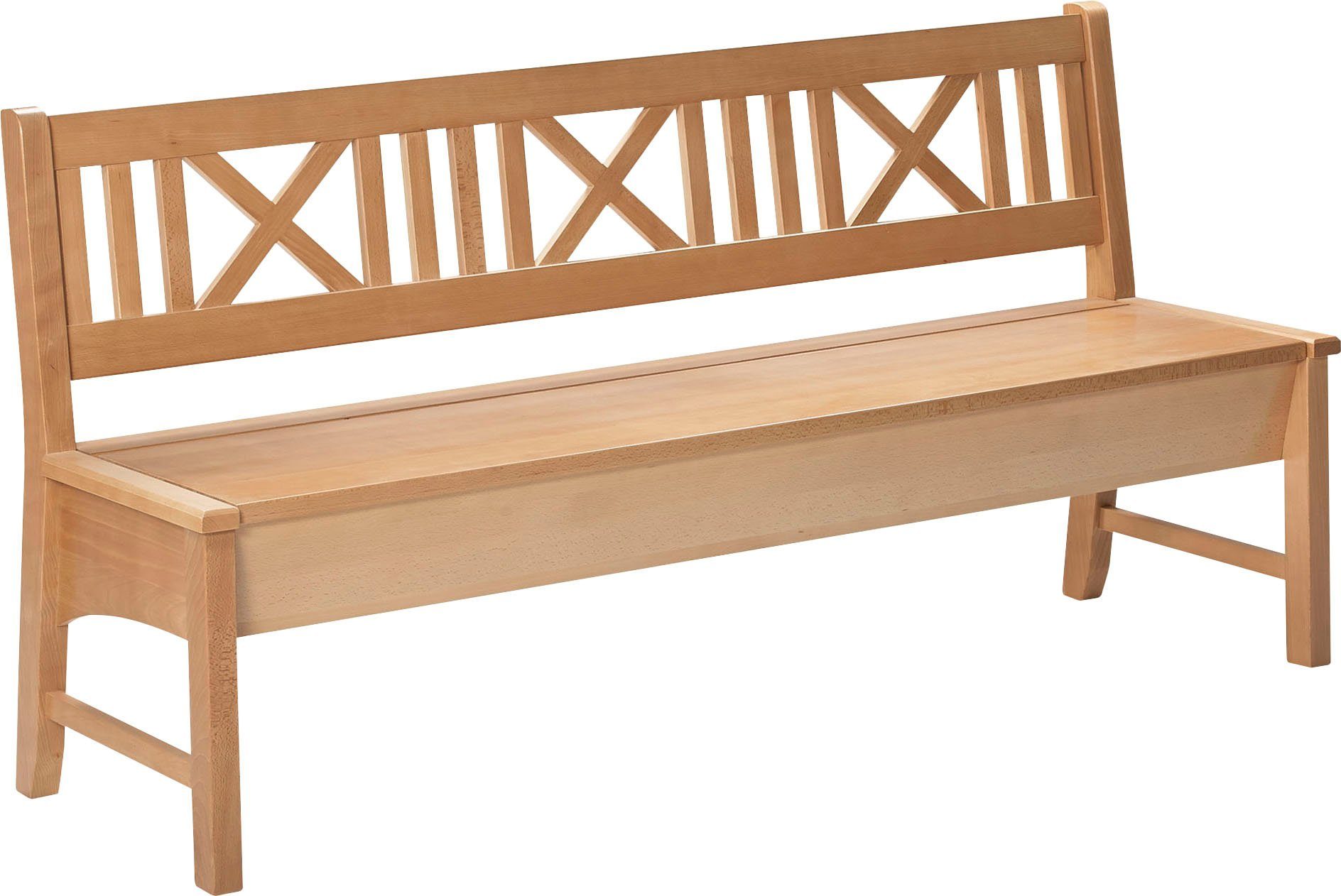 massivline&more Truhenbank Bodensee (1-St), Breite 166 cm