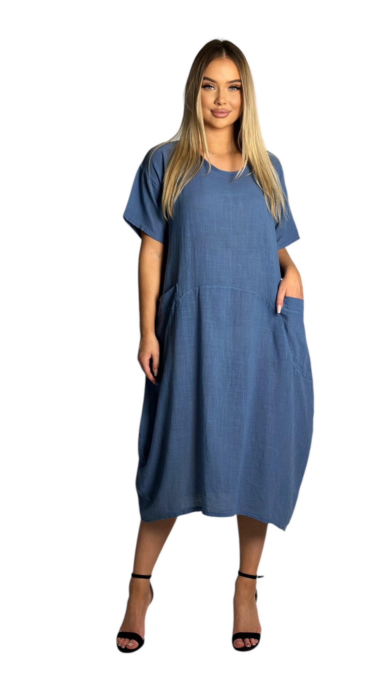 Mississhop Sommerkleid Leicht und Lebendig – 100 % Baumwollkleid M.387 günstig online kaufen