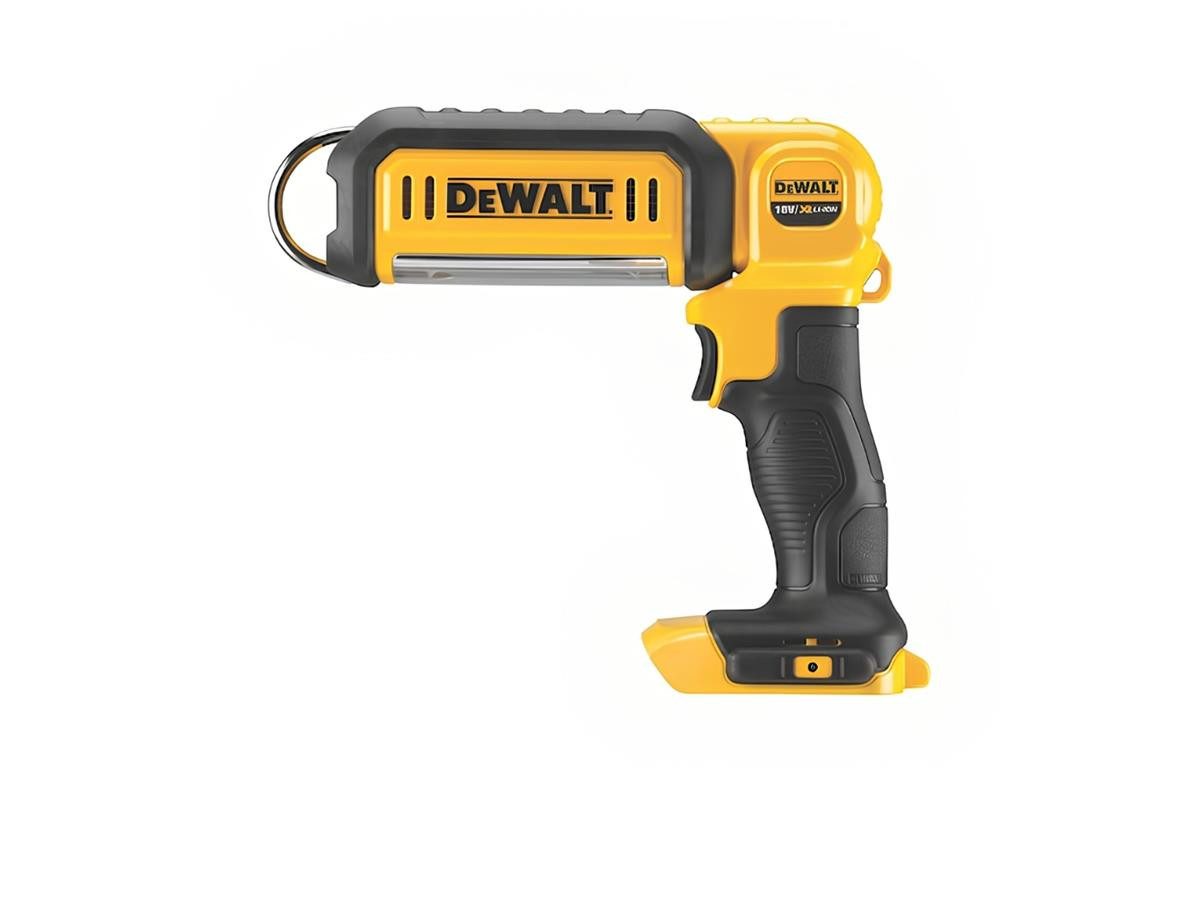 DeWalt LED Arbeitsleuchte DCL050 18V, Ein-/Ausschalter, LED fest integriert, Kaltweiß, LED-Leuchte mit 2 einstellbaren Leuchtstufen, 1000 Lumen
