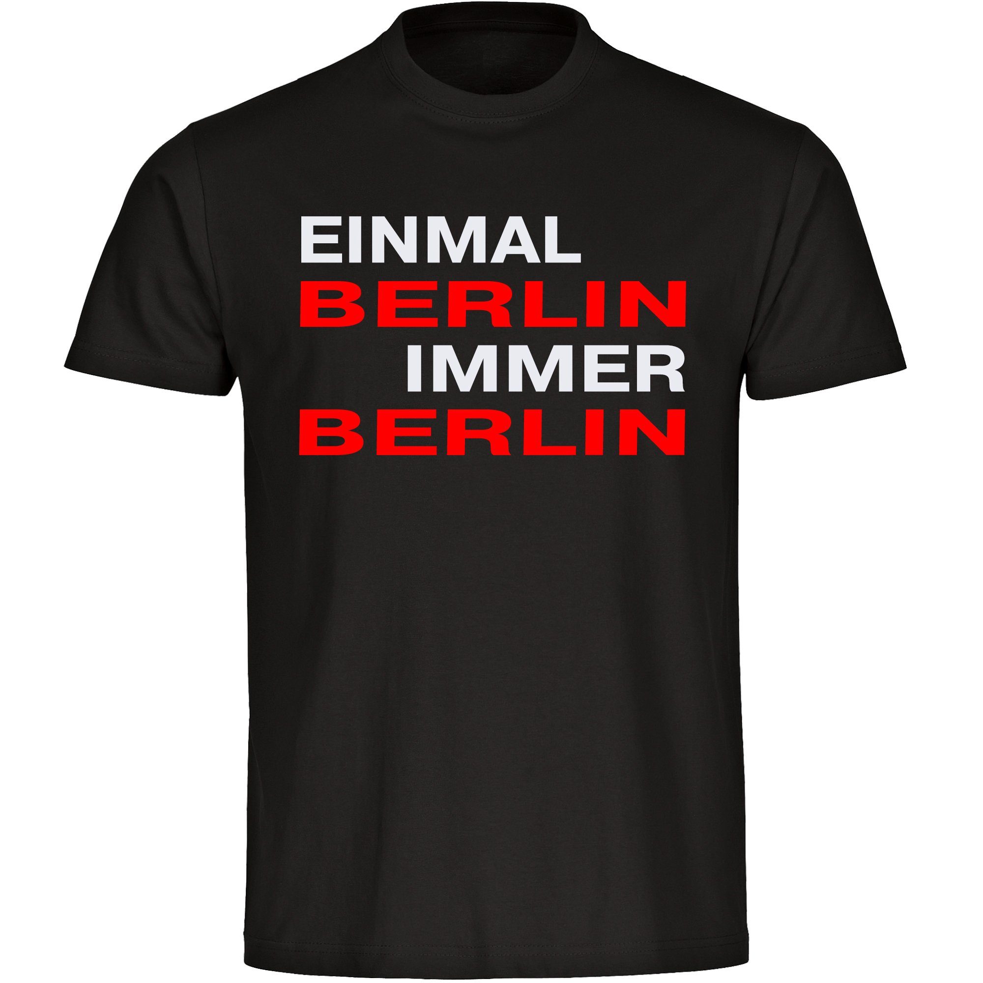 multifanshop T-Shirt Herren Berlin rot - Einmal Immer - Männer