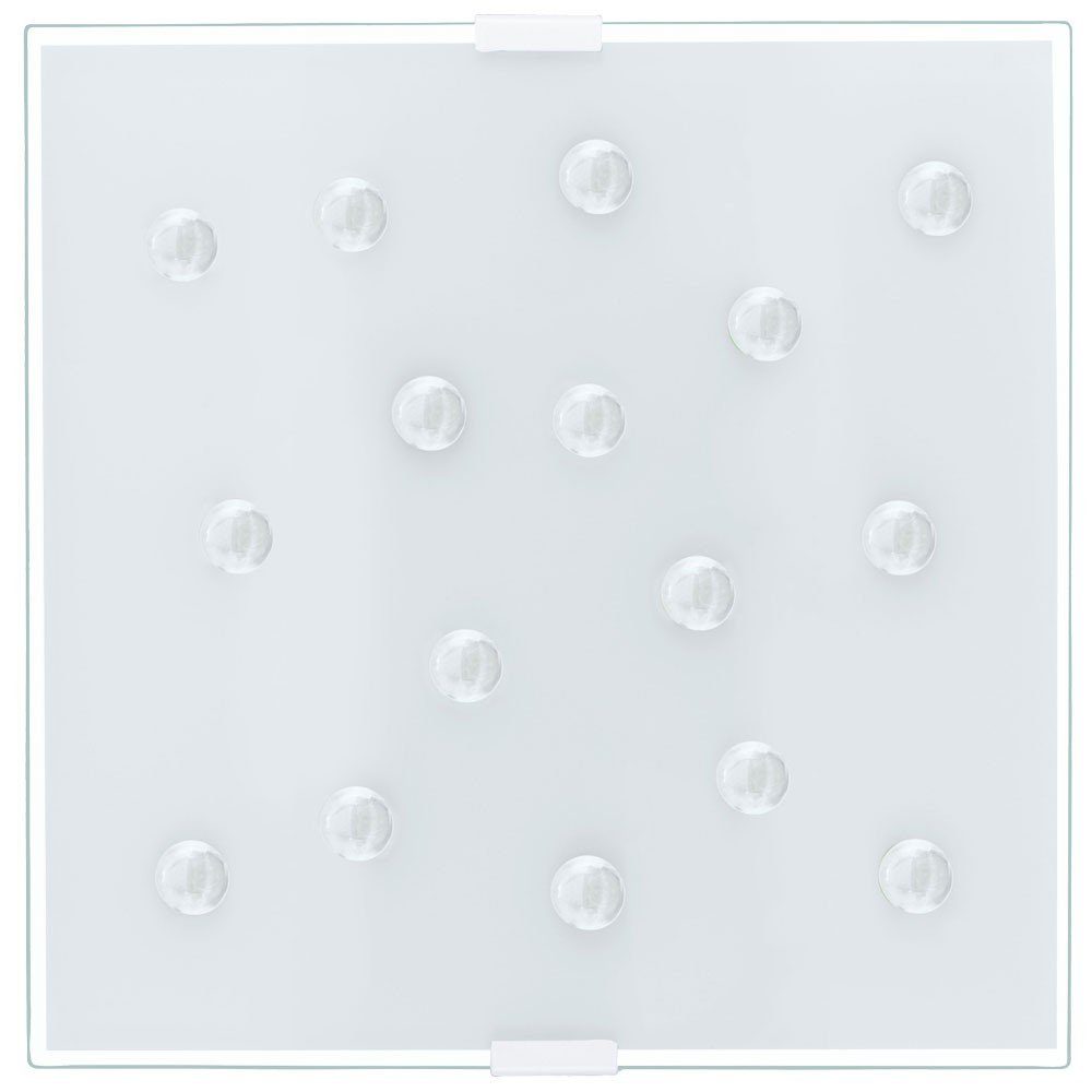 Deckenstrahler, nicht silber EGLO quadratisch Steine Schlafzimmer Leuchtmittel Beleuchtung Glas Decken inklusive, Wand