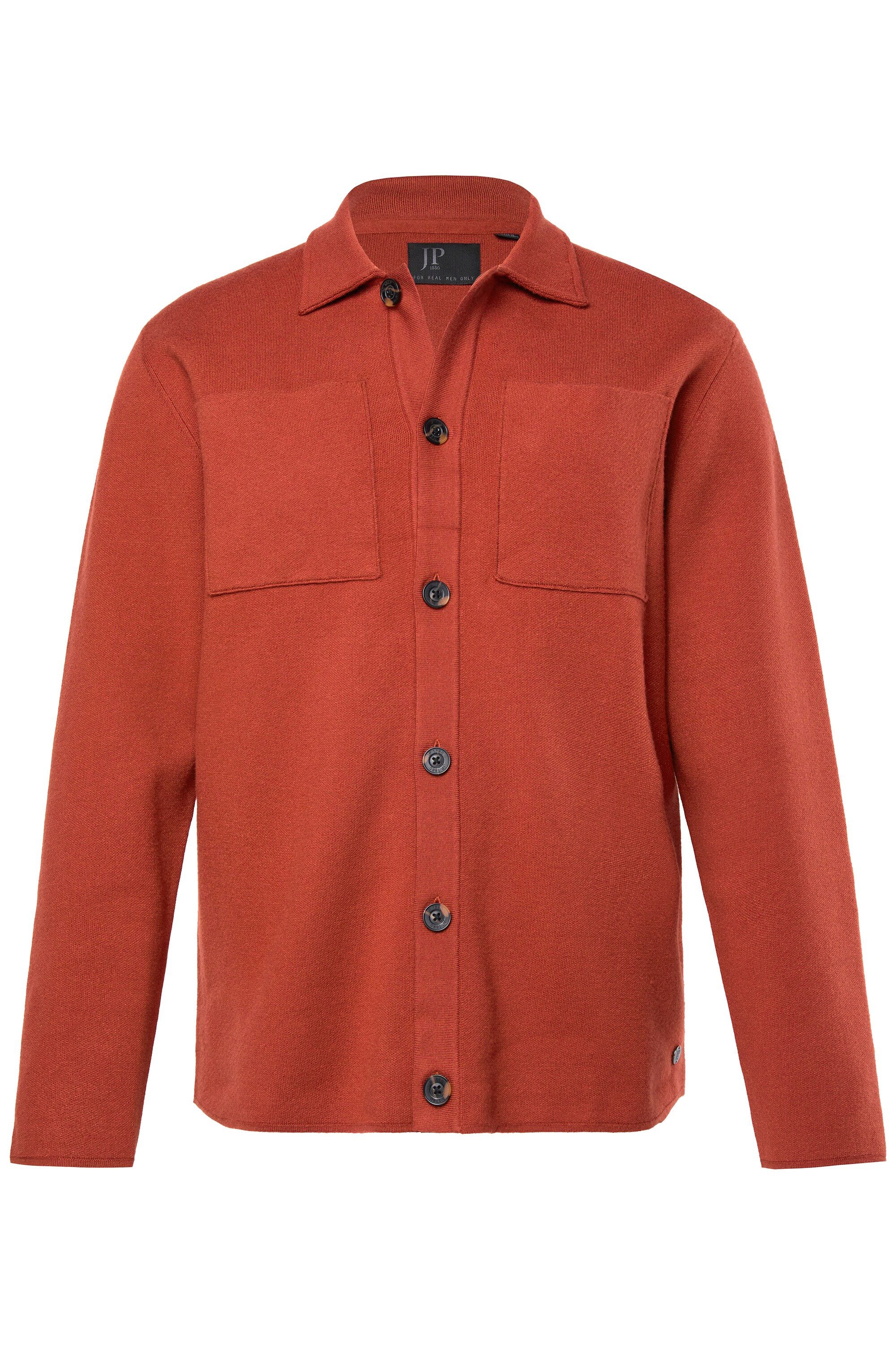 JP1880 Poloshirt Strick-Overshirt FLEXNAMIC® 2 Brusttaschen