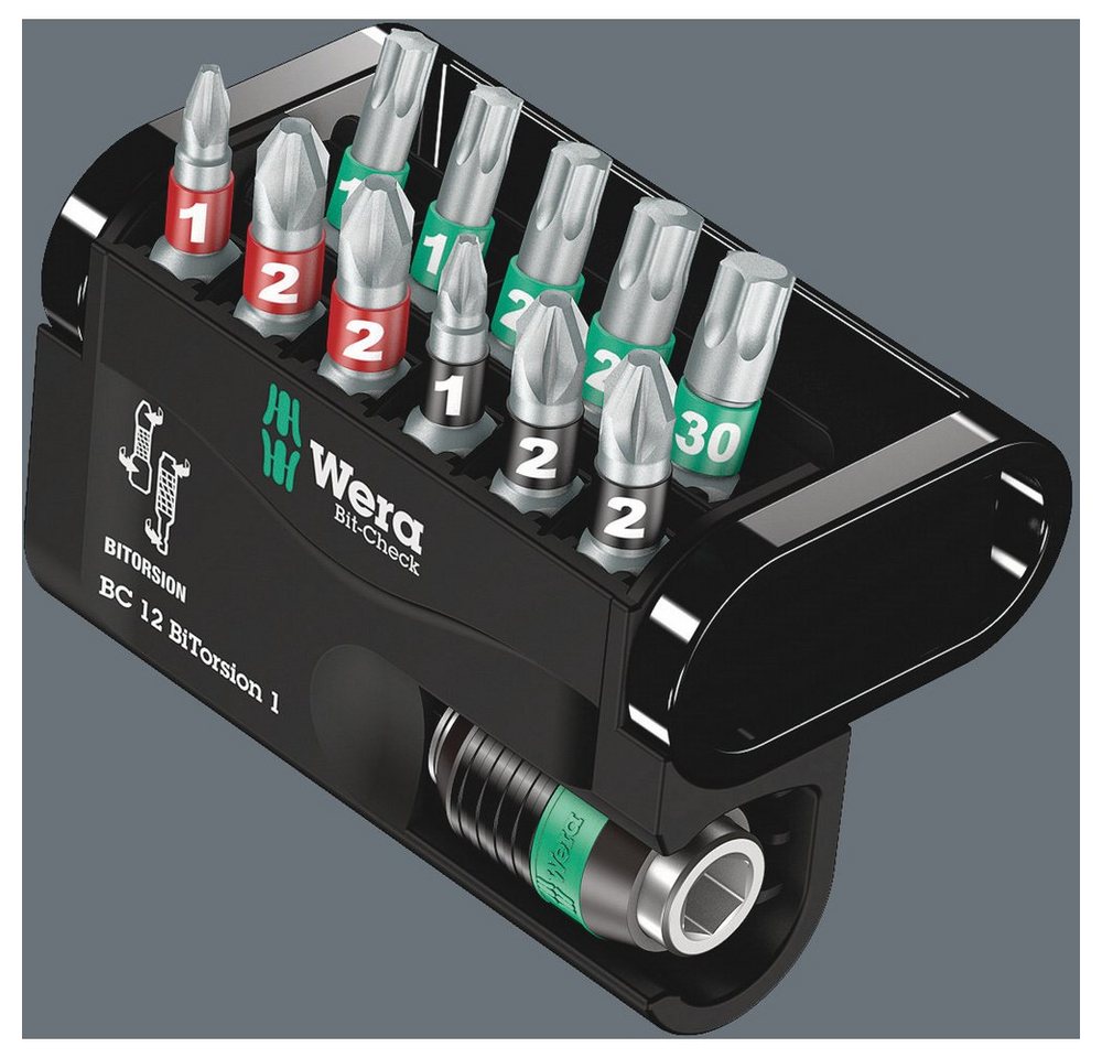 Thumbnail - Wera Bit-Set Wera Bit-Check 12 BiTorsion 1 SB 05136385001 Bit-Set 1/4" (6.3 mm) in