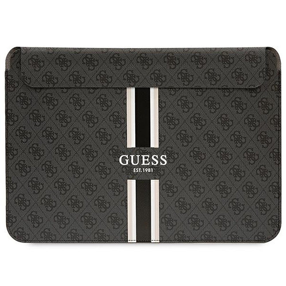 Guess Laptoptasche Notebookhülle Schutzhülle Laptophülle (Spar-Set, 1-tlg., 14 Zoll elegant), Magnetverschluss, Kunstleder, 4G-Logo