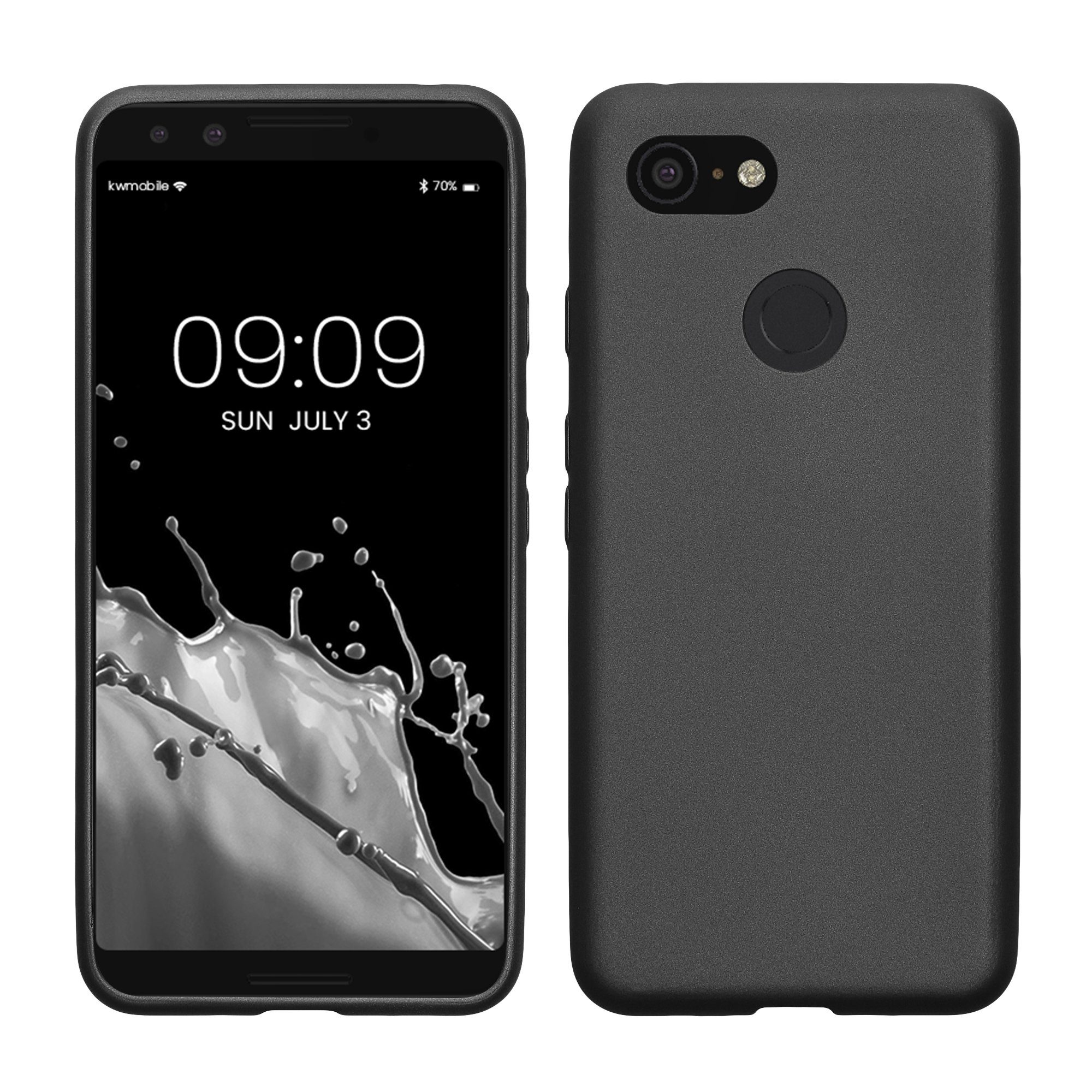 kwmobile Handyhülle Case für Google Pixel 3, Hülle Silikon metallisch schimmernd - Handyhülle Cover