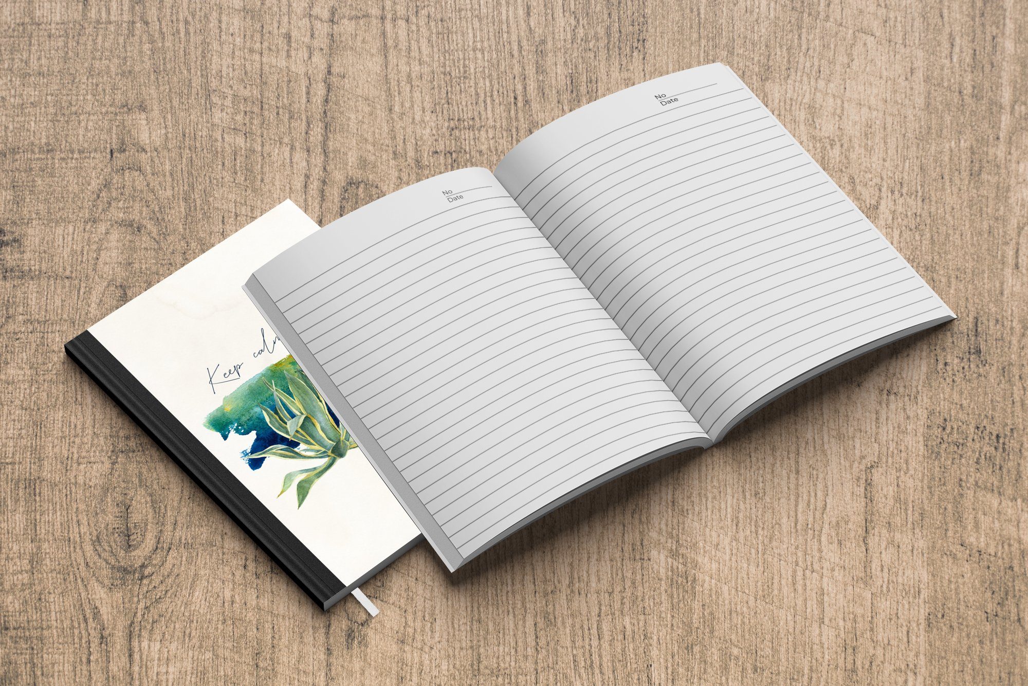 A5, Haushaltsbuch - Pflanze Journal, MuchoWow Notizheft, - Seiten, Steine Merkzettel, Meer, Tagebuch, 98 Notizbuch