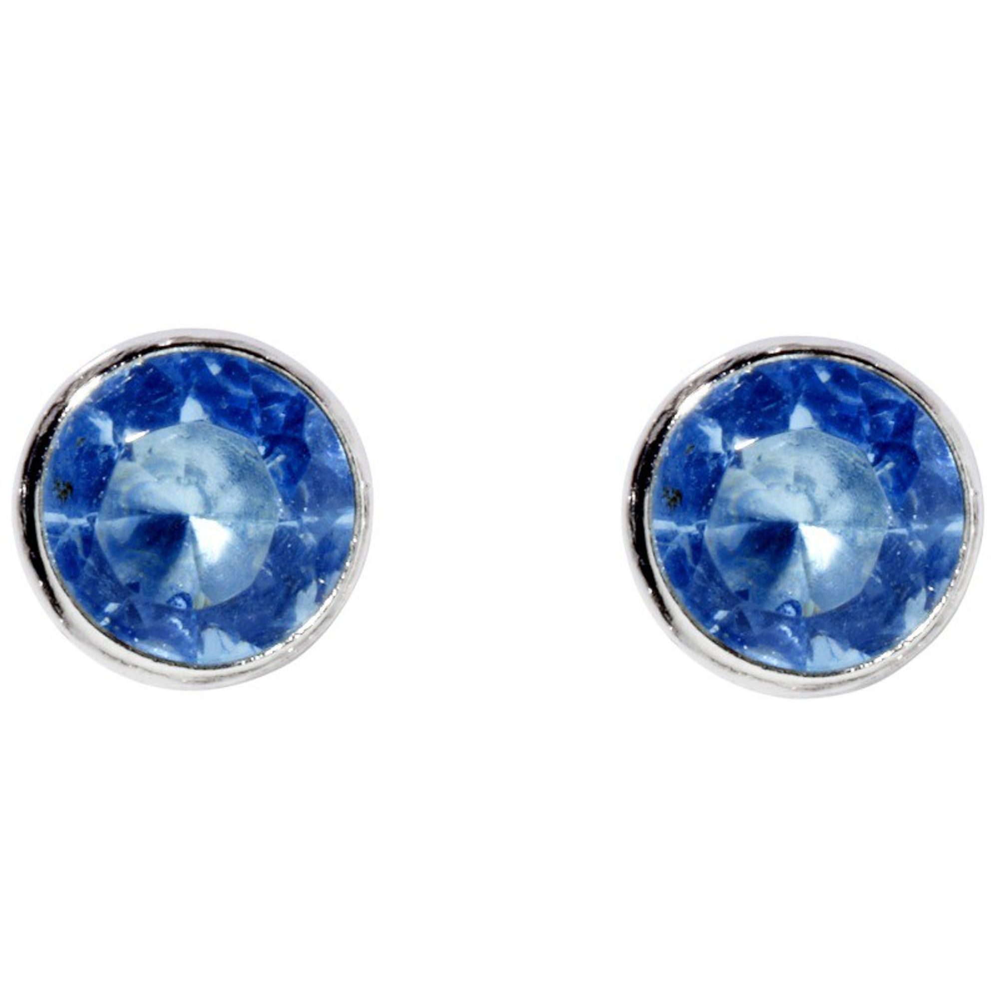 Miamar Paar Ohrstecker SMO08, Miamar SMO08 Damen Silber Ohrstecker Blau
