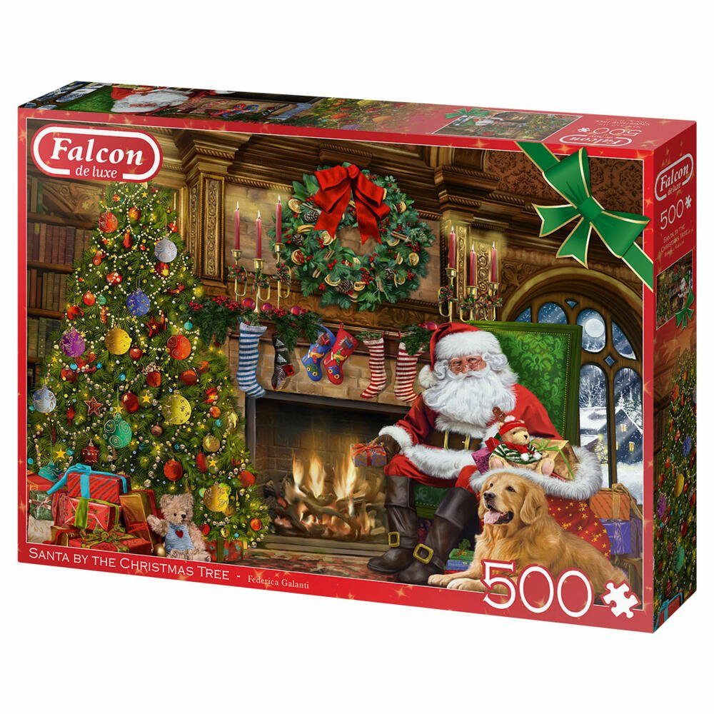 Puzzleteile Christmas Falcon Tree Spiele Puzzle Jumbo 500 Teile, the 500 Santa by
